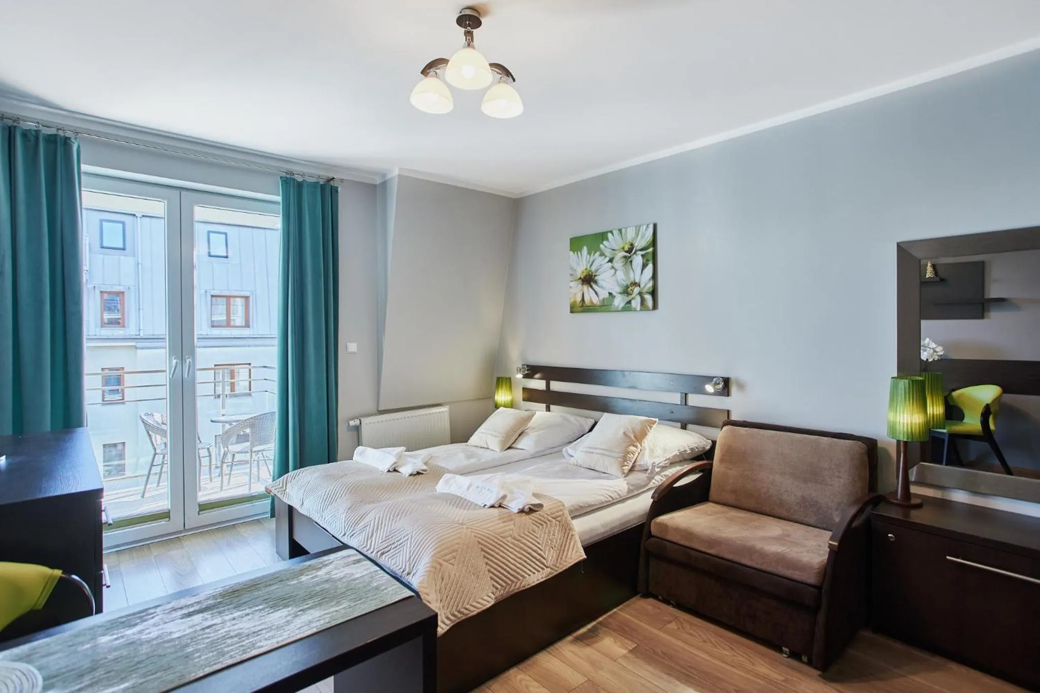 Bed in Pegaz Apartments by Baltic Home