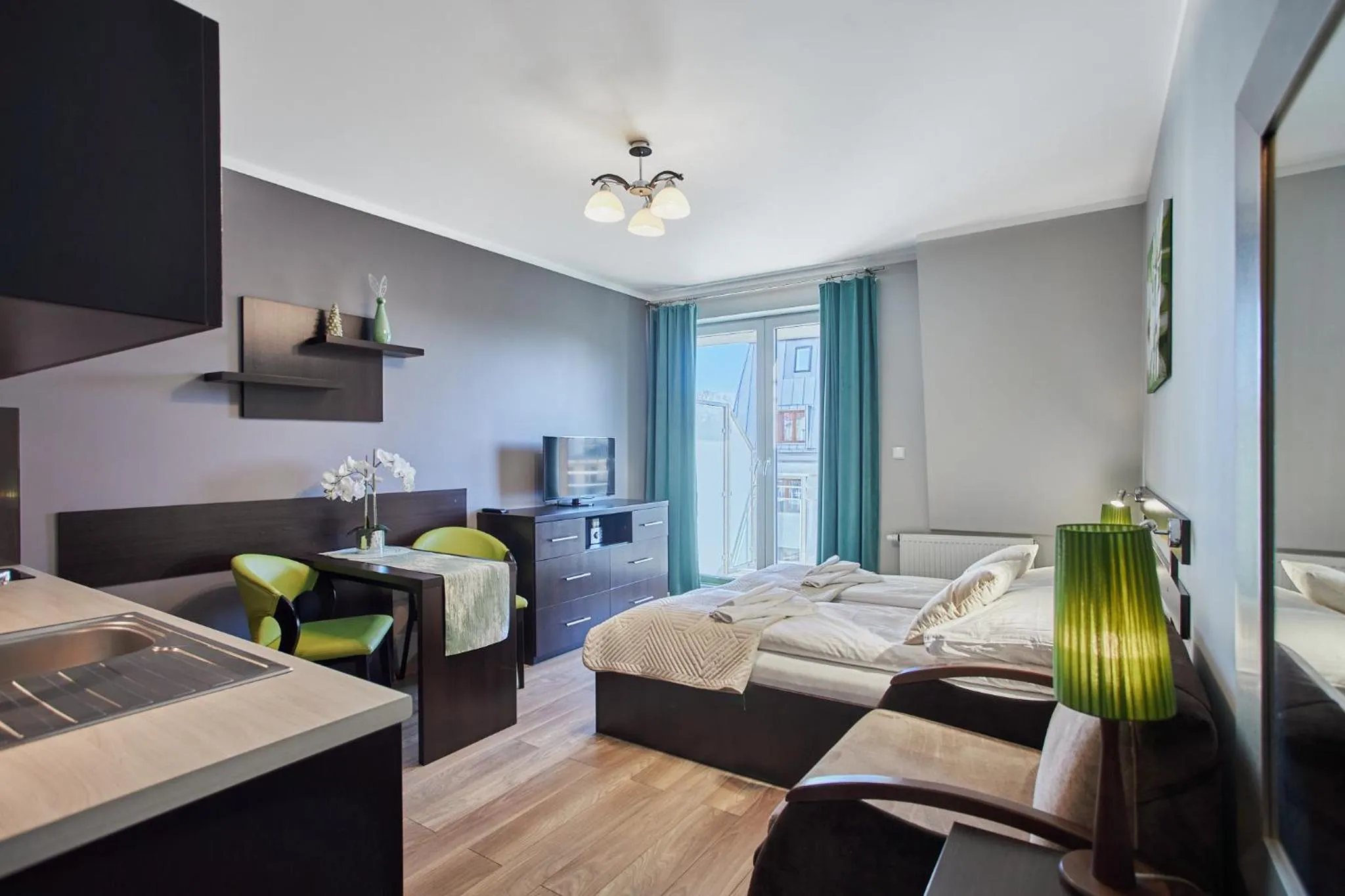 Bed in Pegaz Apartments by Baltic Home