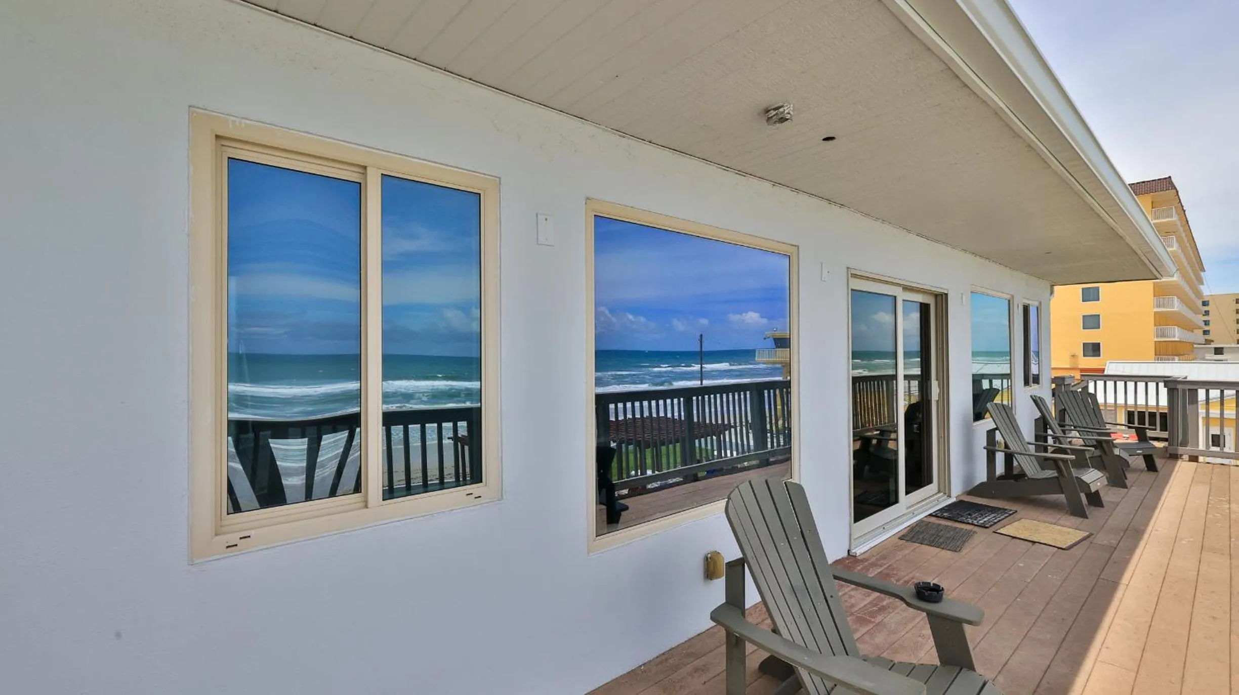 Patio in Driftwood Beach Motel