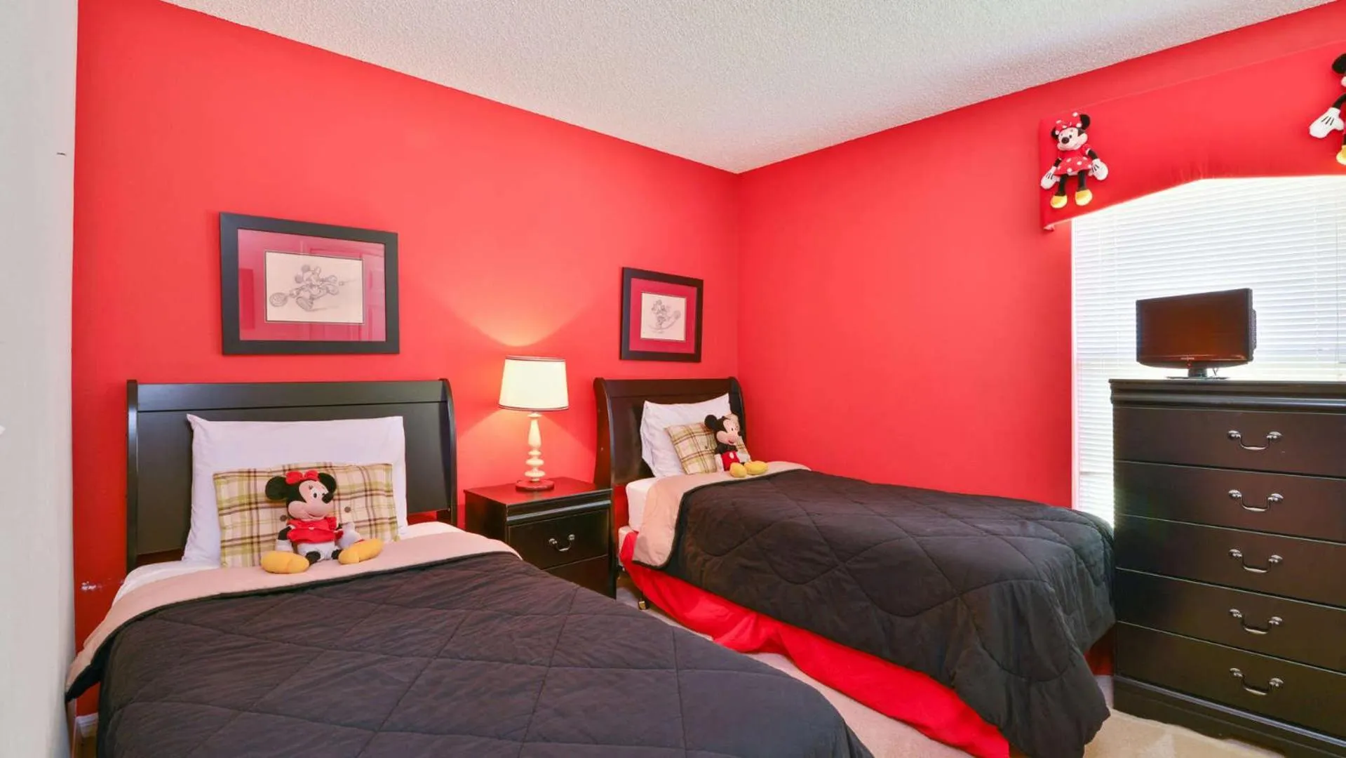 Bedroom, Bed in Shooting Star - Family friendly 4 bed pool home on Emerald Island Resort - close to Disney World!