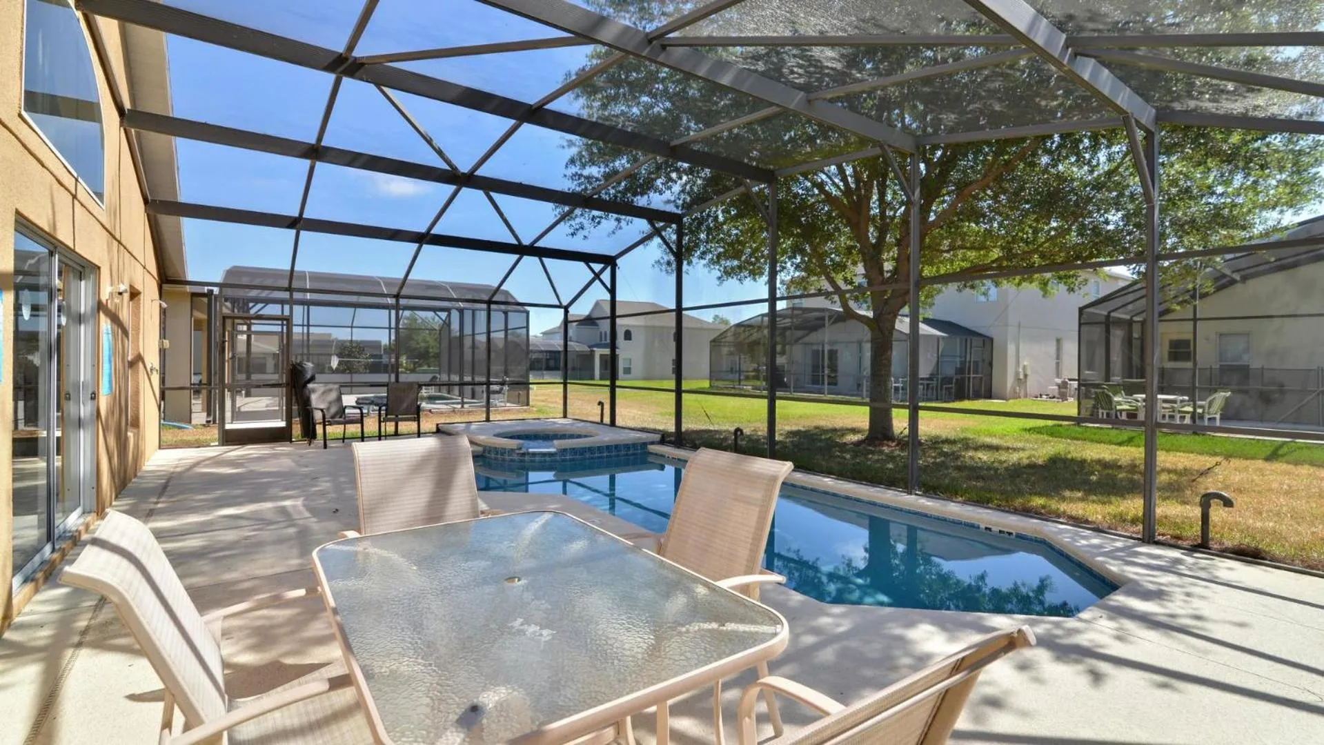Swimming pool in Shooting Star - Family friendly 4 bed pool home on Emerald Island Resort - close to Disney World!