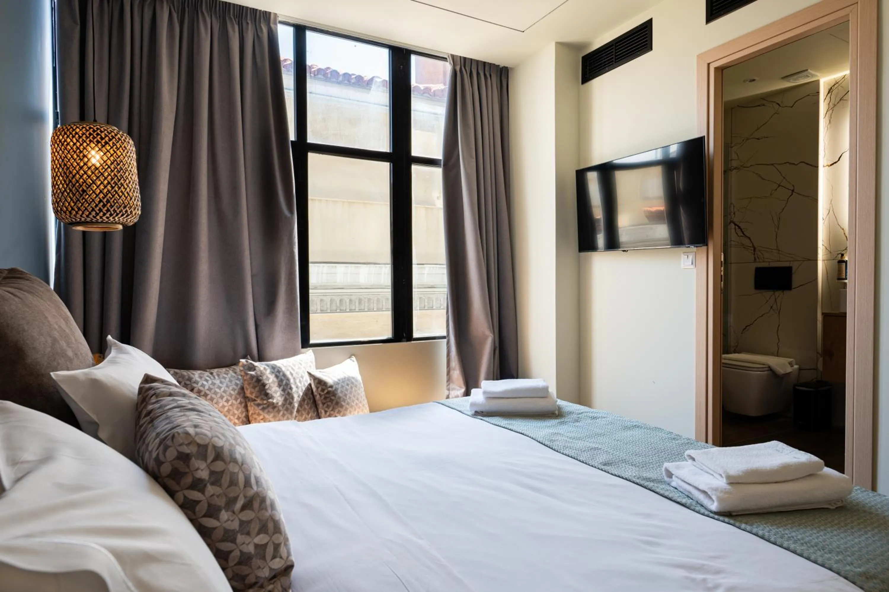 Bed in Ciel Living Athens