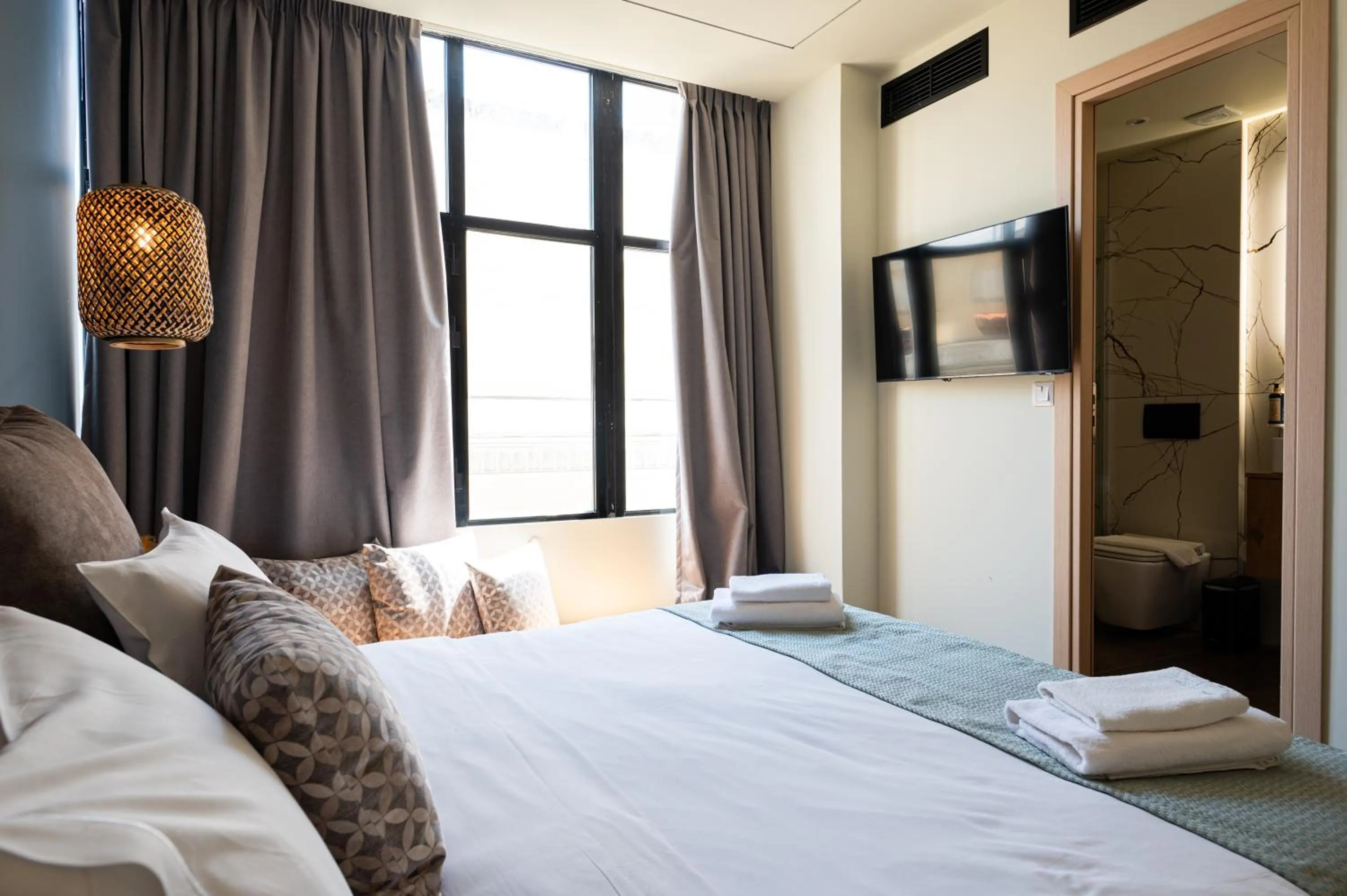 Bed in Ciel Living Athens