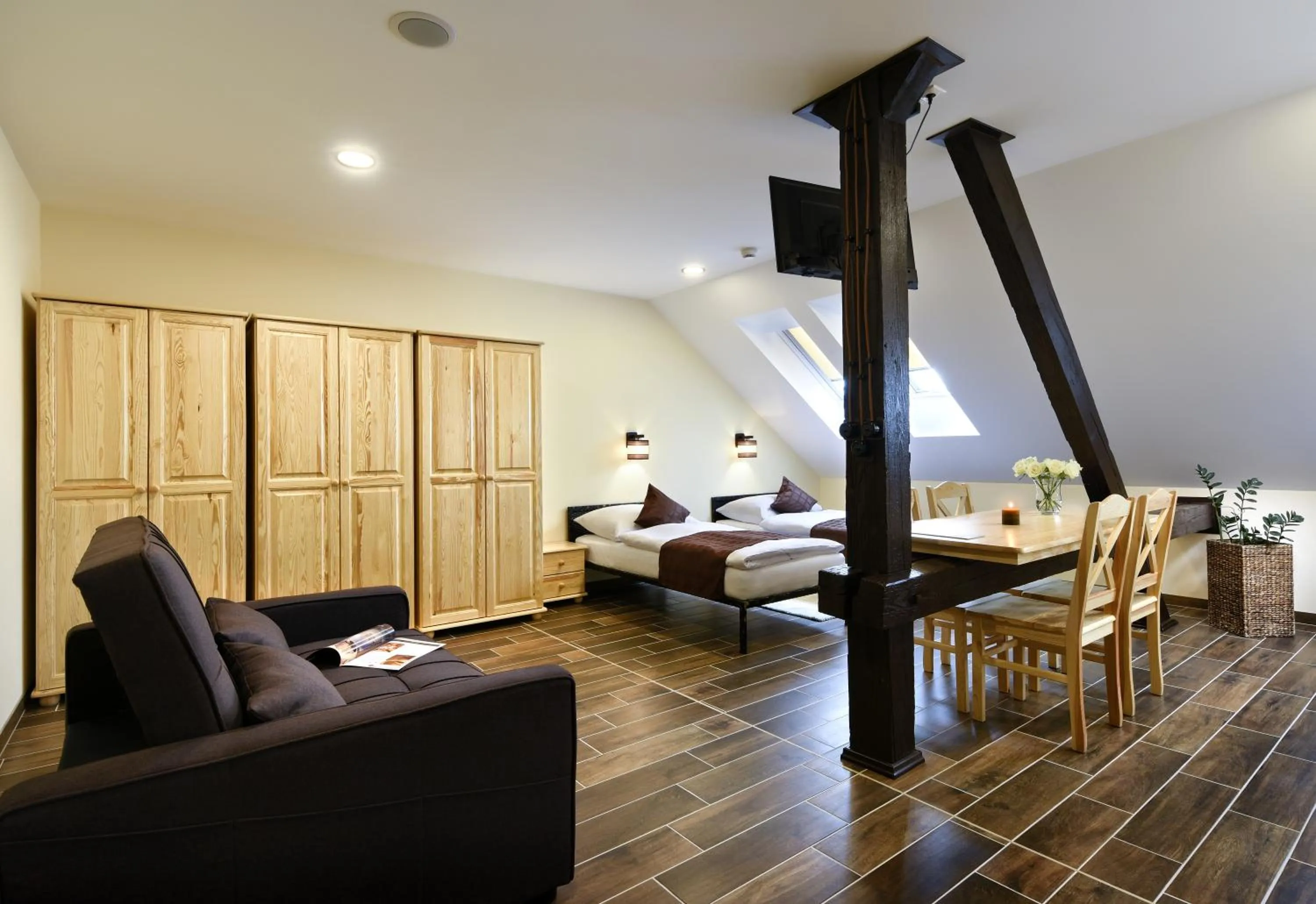 Living room, Bed in Rezort Masarykov dvor