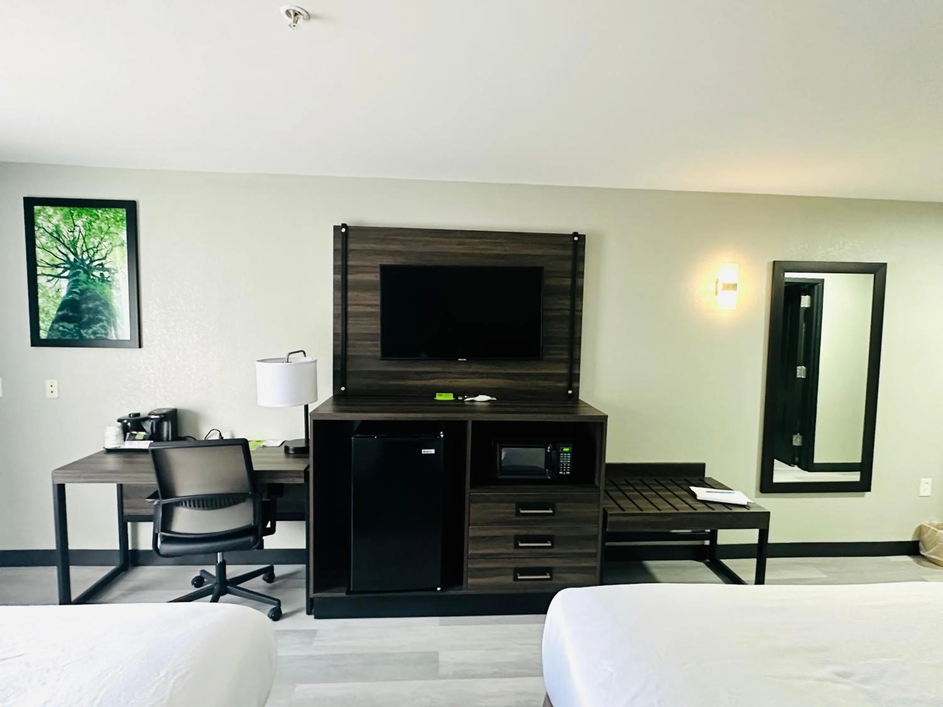 microwave, Bed in La Quinta by Wyndham Rome