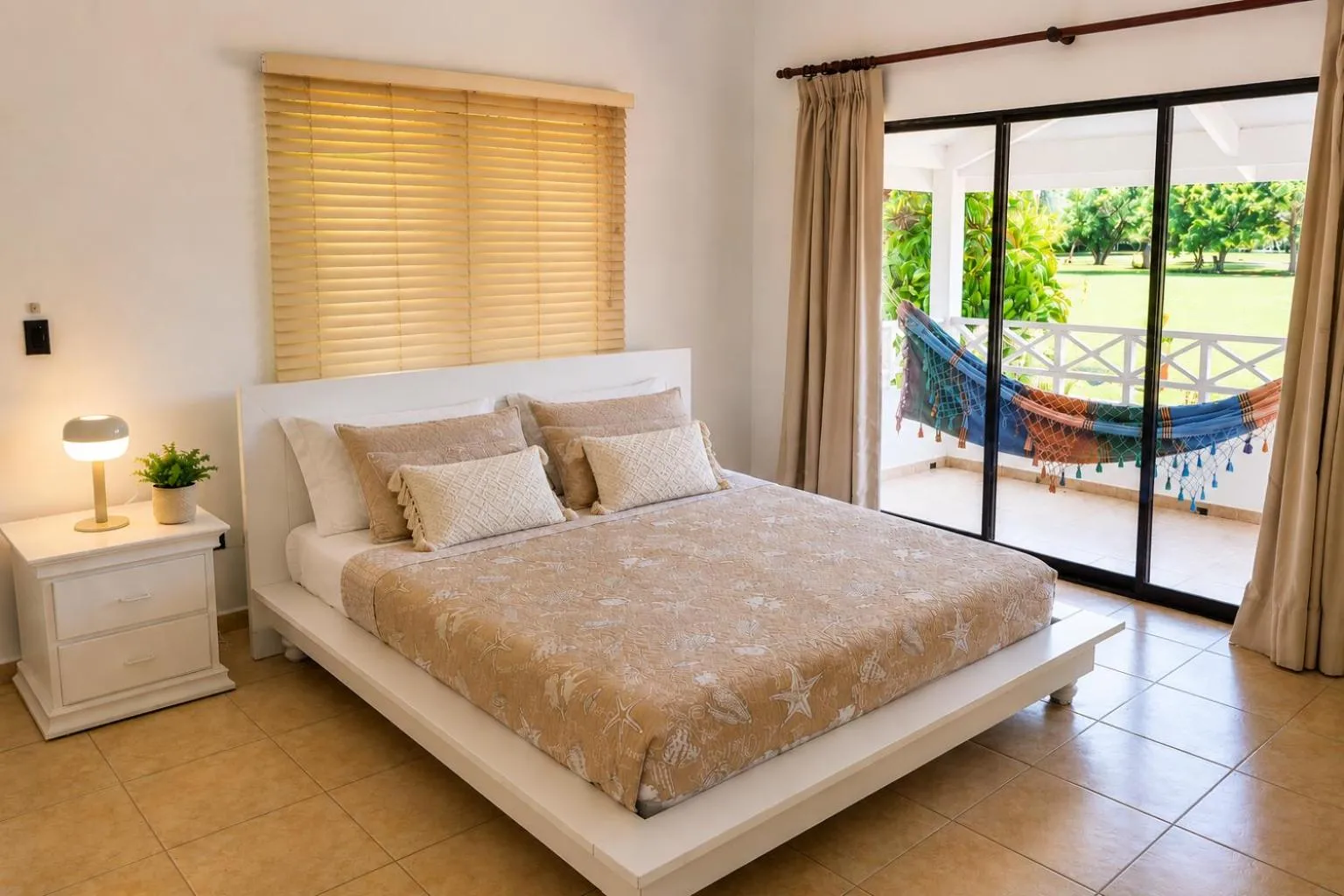 Bed in Villa at Metro Country Club with Private Pool