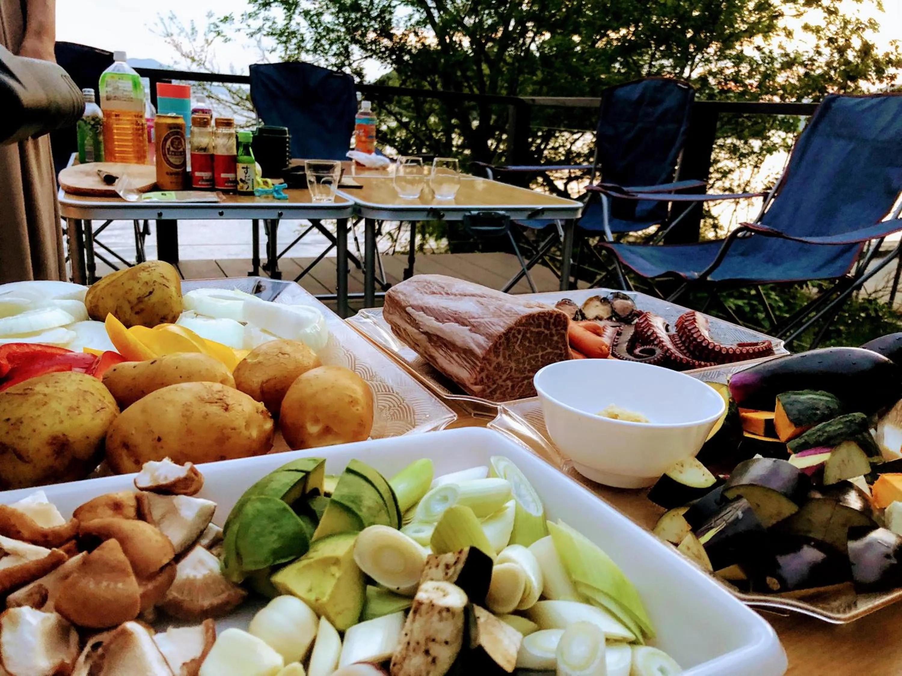 Food and drinks in villa chillon