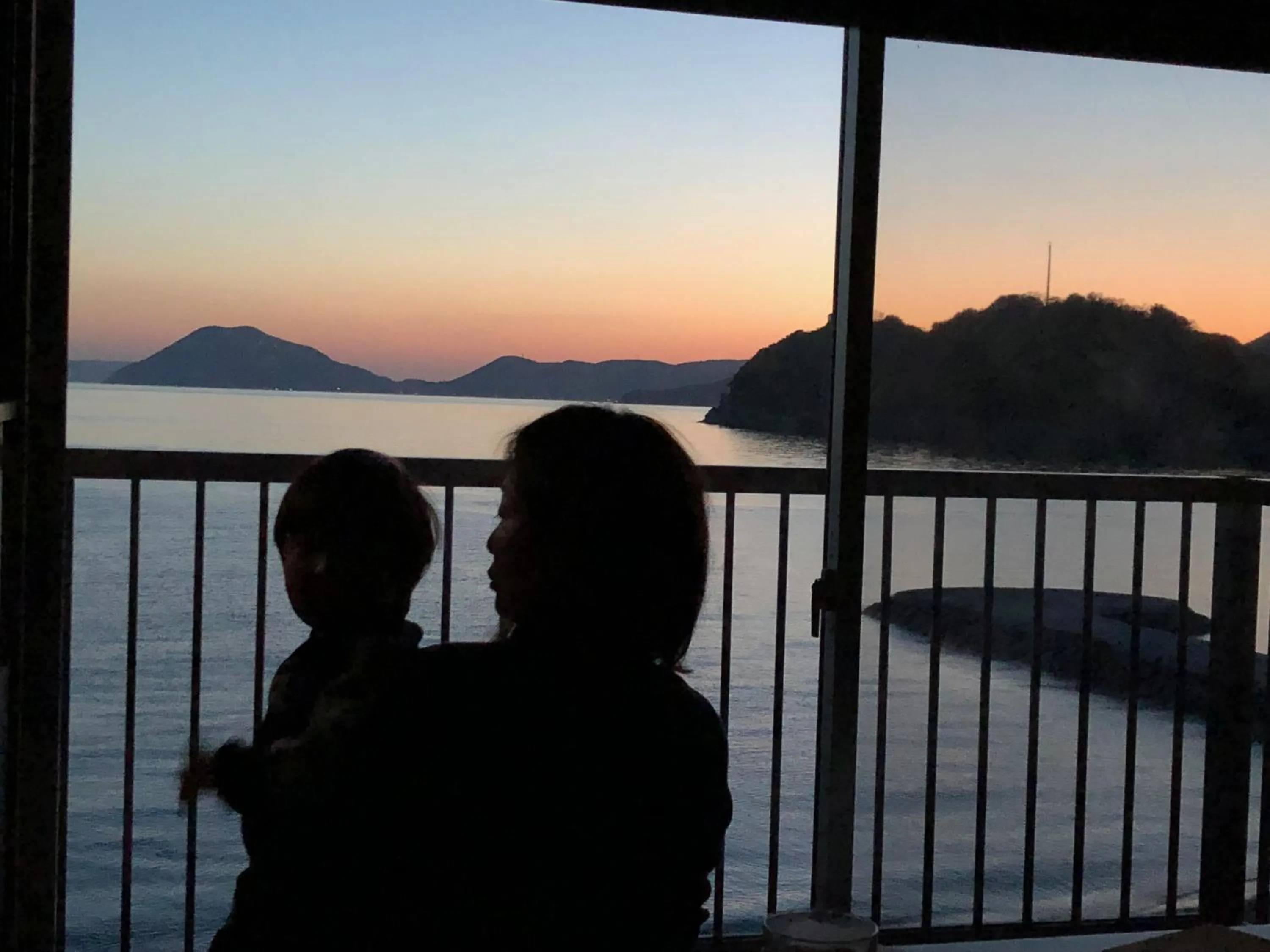 Sunset in villa chillon