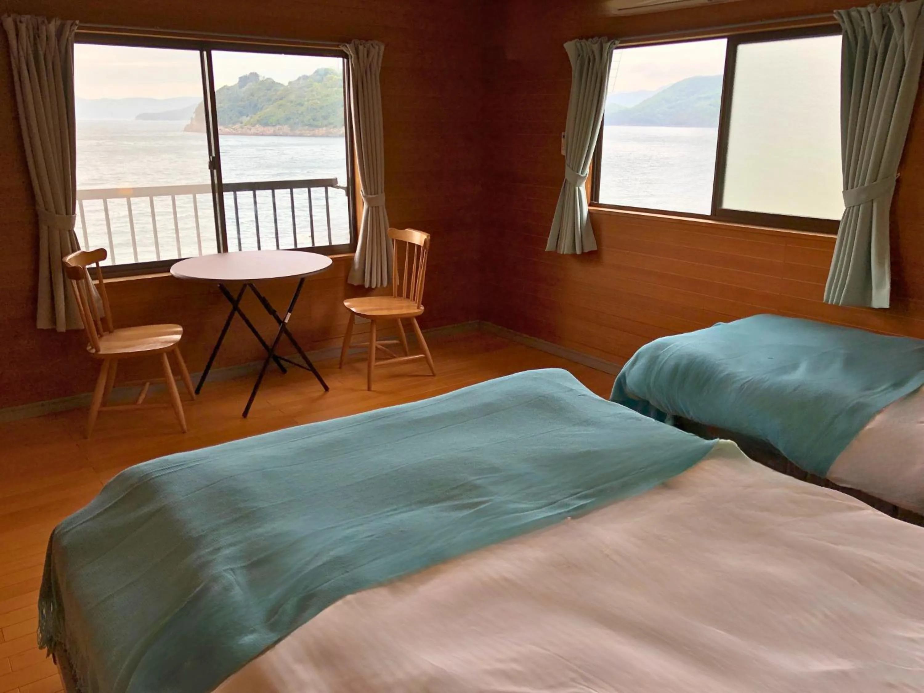 Bed in villa chillon