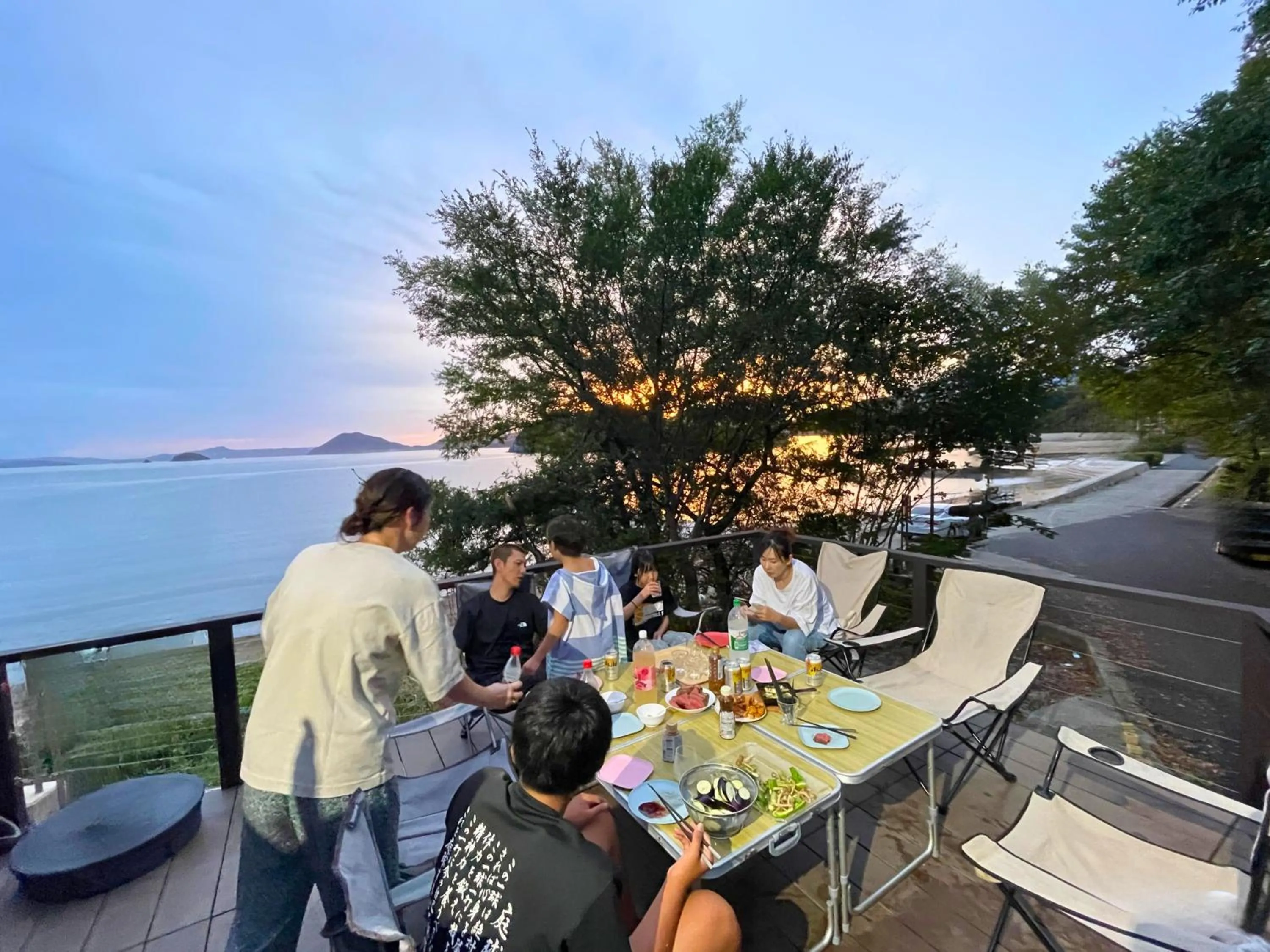 Patio in villa chillon