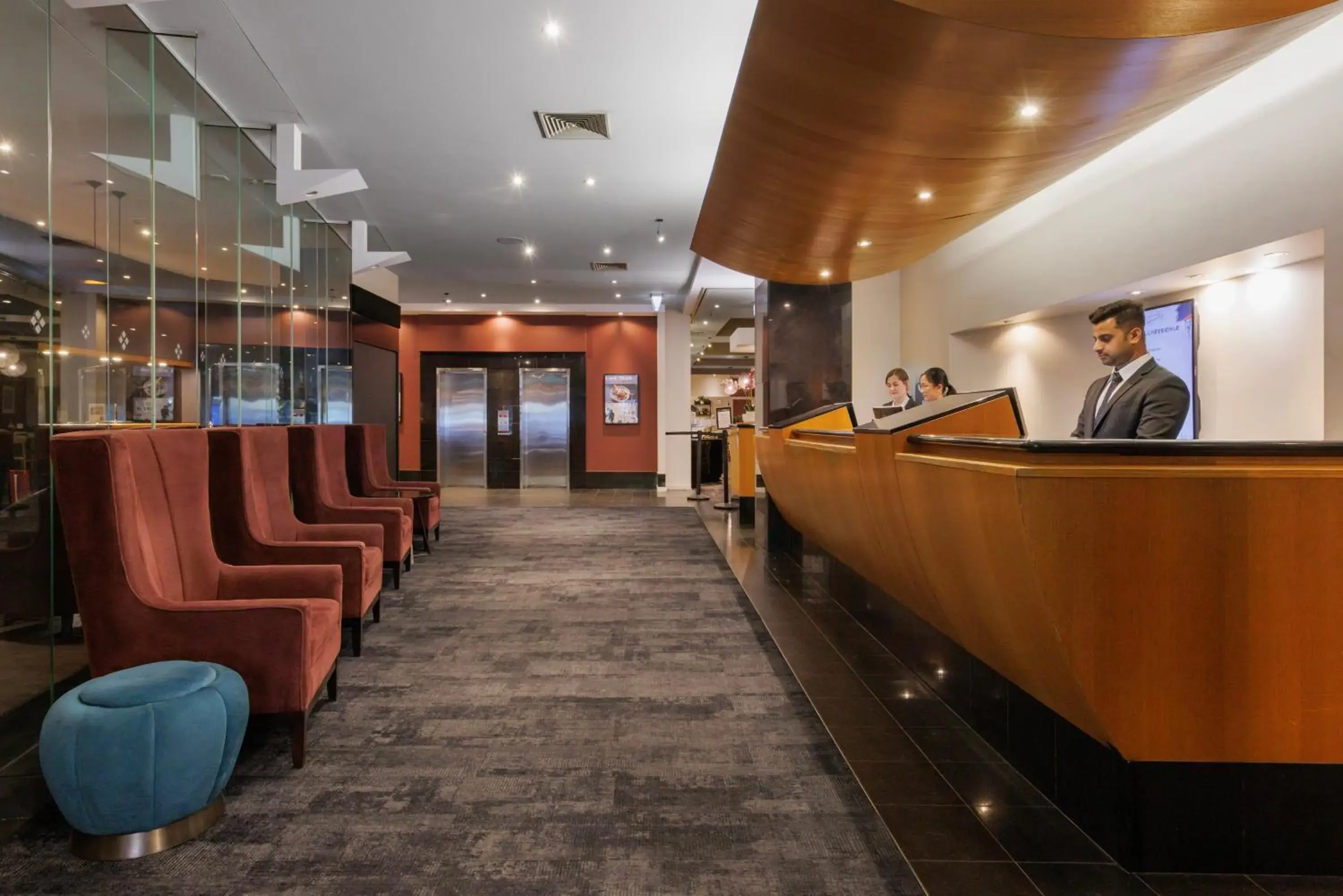 Lobby or reception in Hotel Grand Chancellor Melbourne Lobby or reception in Hotel Grand Chancellor Melbourne