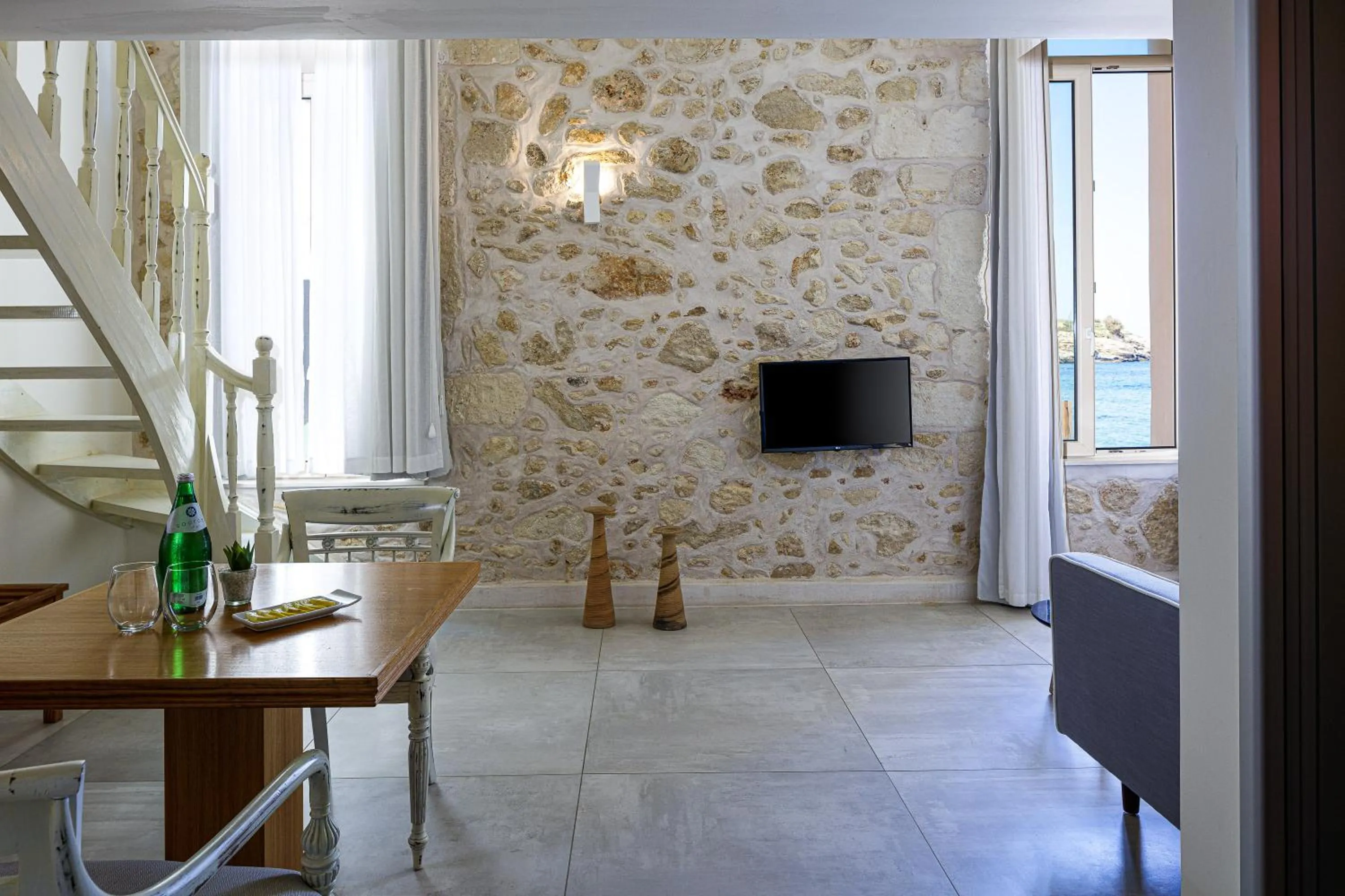 Seating area in Thalassa Boutique Hotel