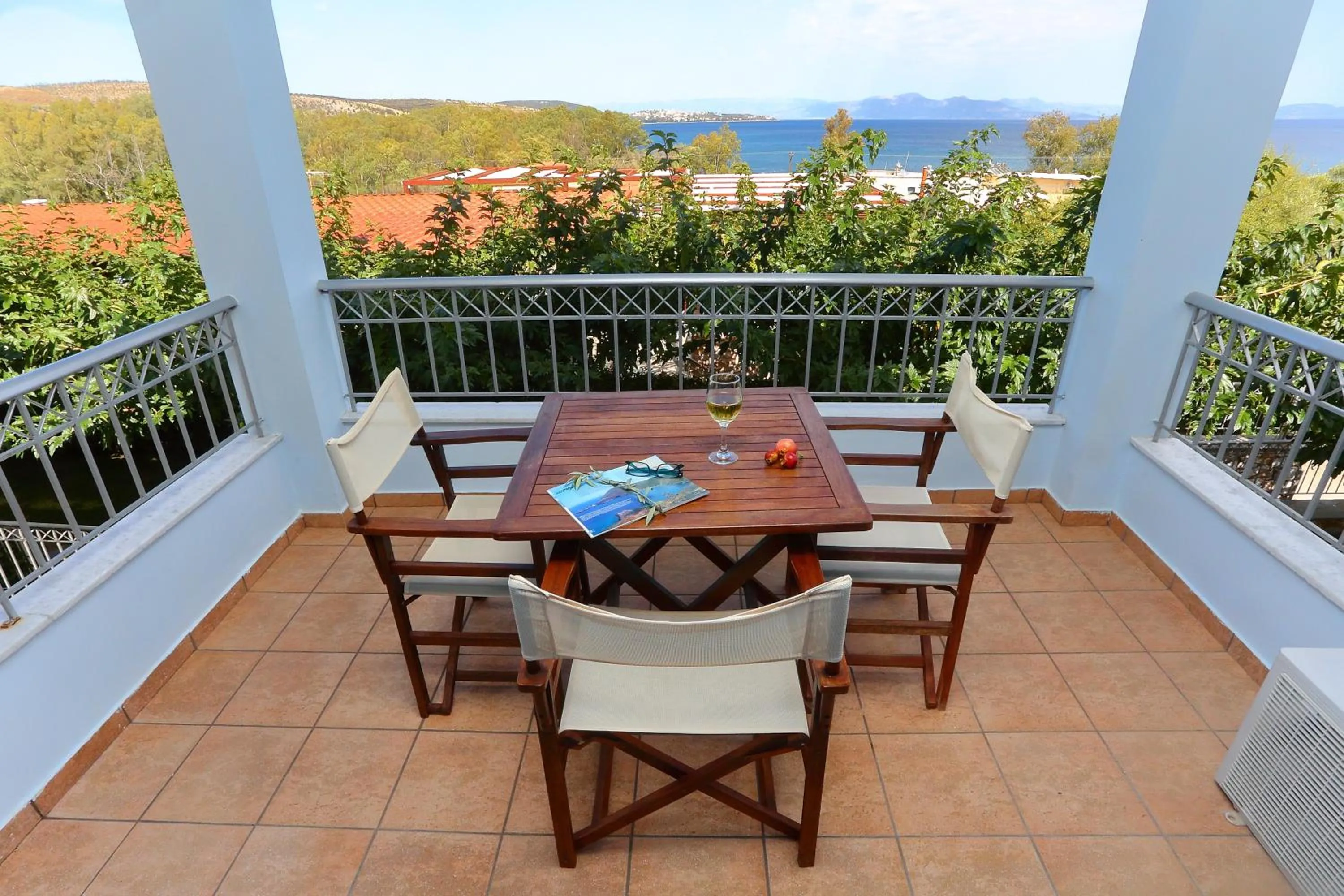 Balcony/Terrace in Vathi Hotel Apartment Hotel