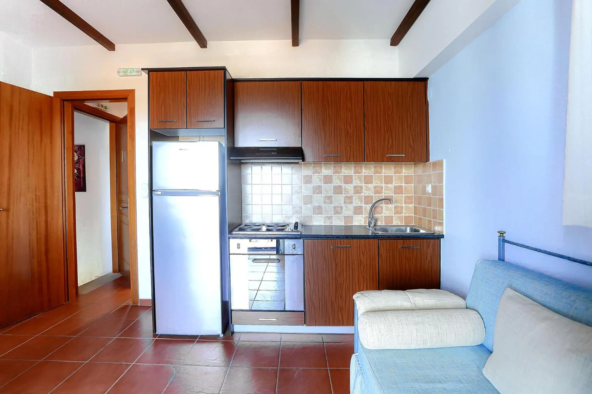 Kitchen or kitchenette in Vathi Hotel Apartment Hotel