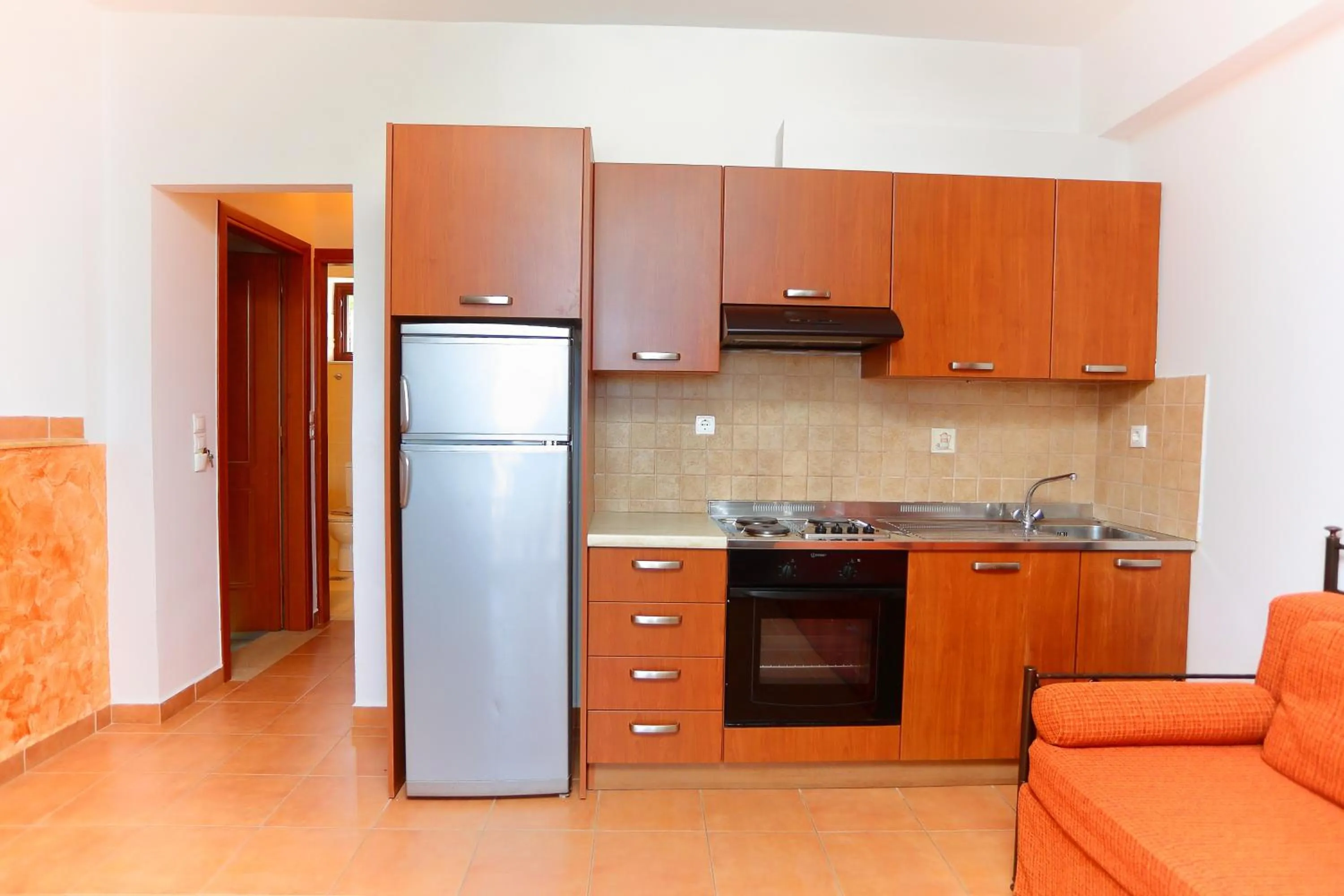 Kitchen or kitchenette in Vathi Hotel Apartment Hotel