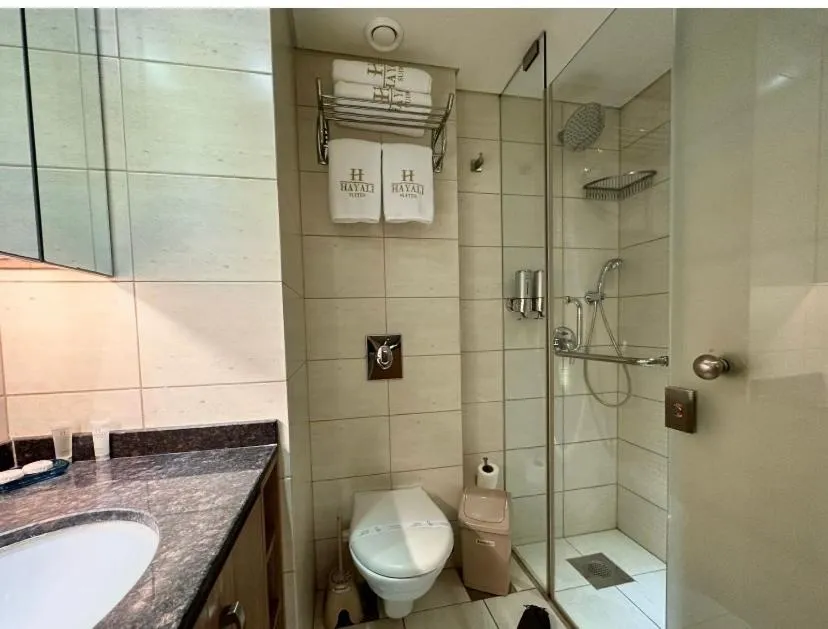 Shower in Hayali Suites