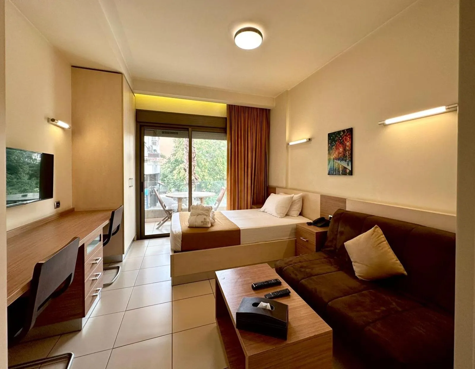 Bed in Hayali Suites