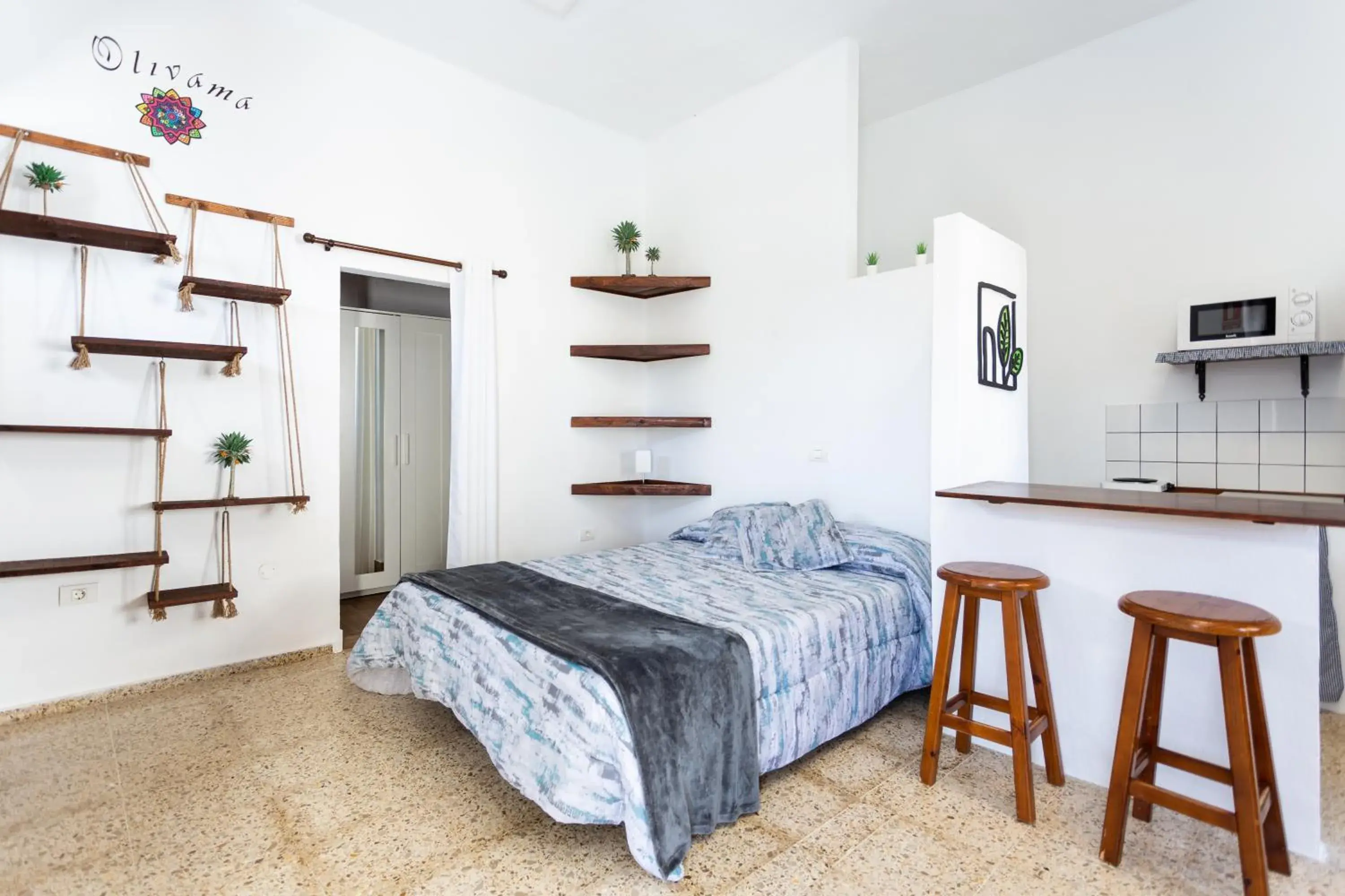 Bed in El Hostal del Cubo Bed in El Hostal del Cubo