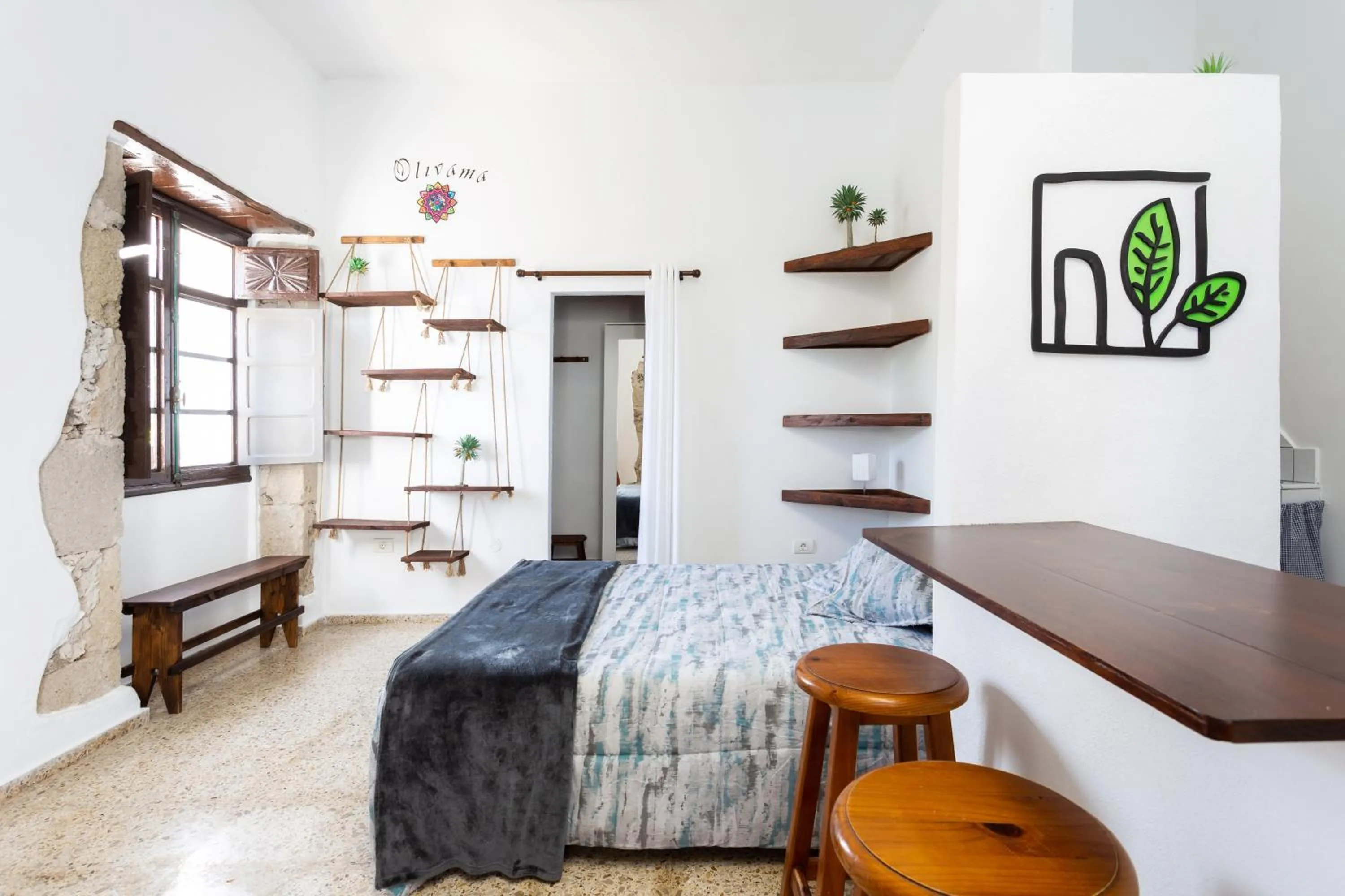 Bed in El Hostal del Cubo