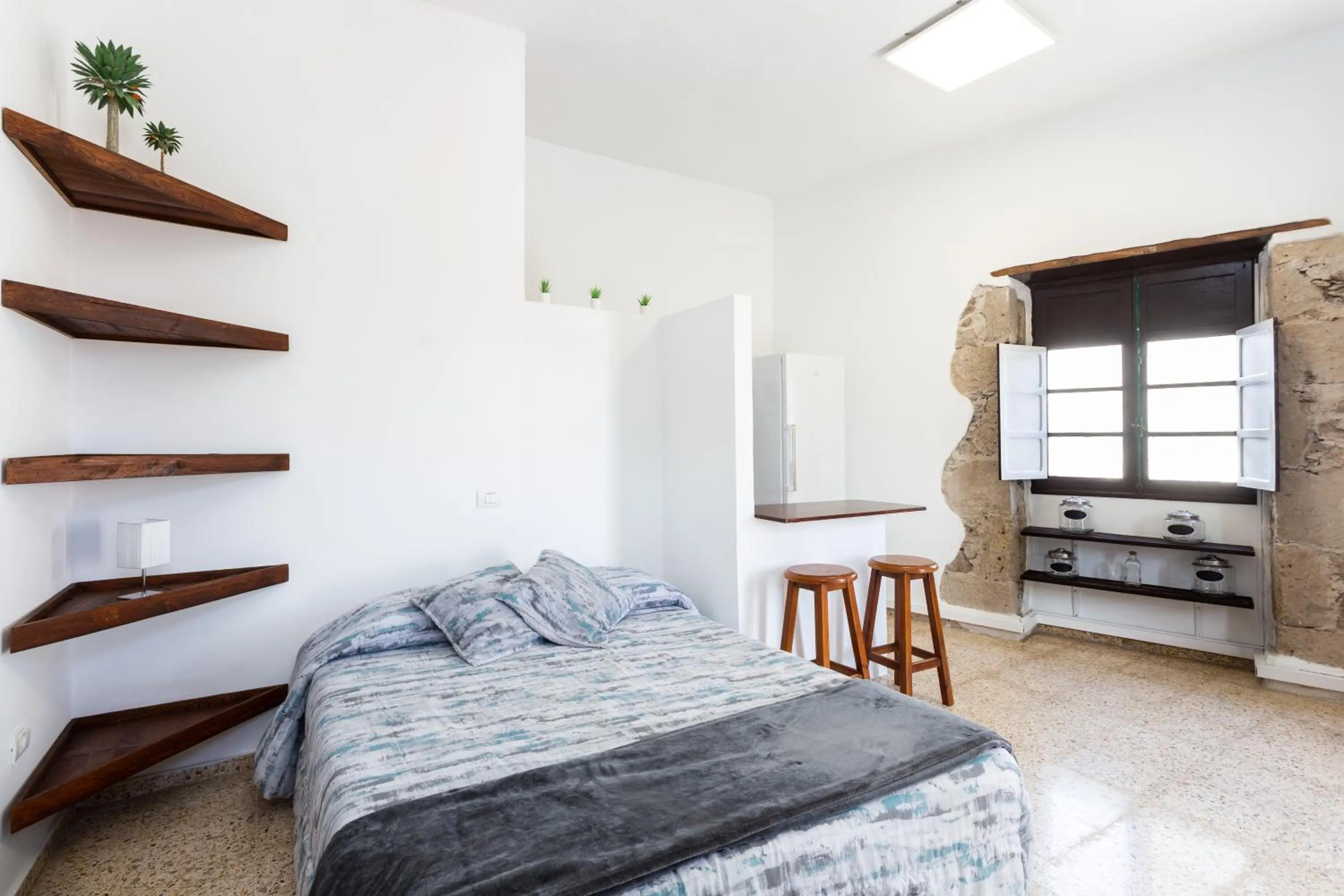 Bed in El Hostal del Cubo