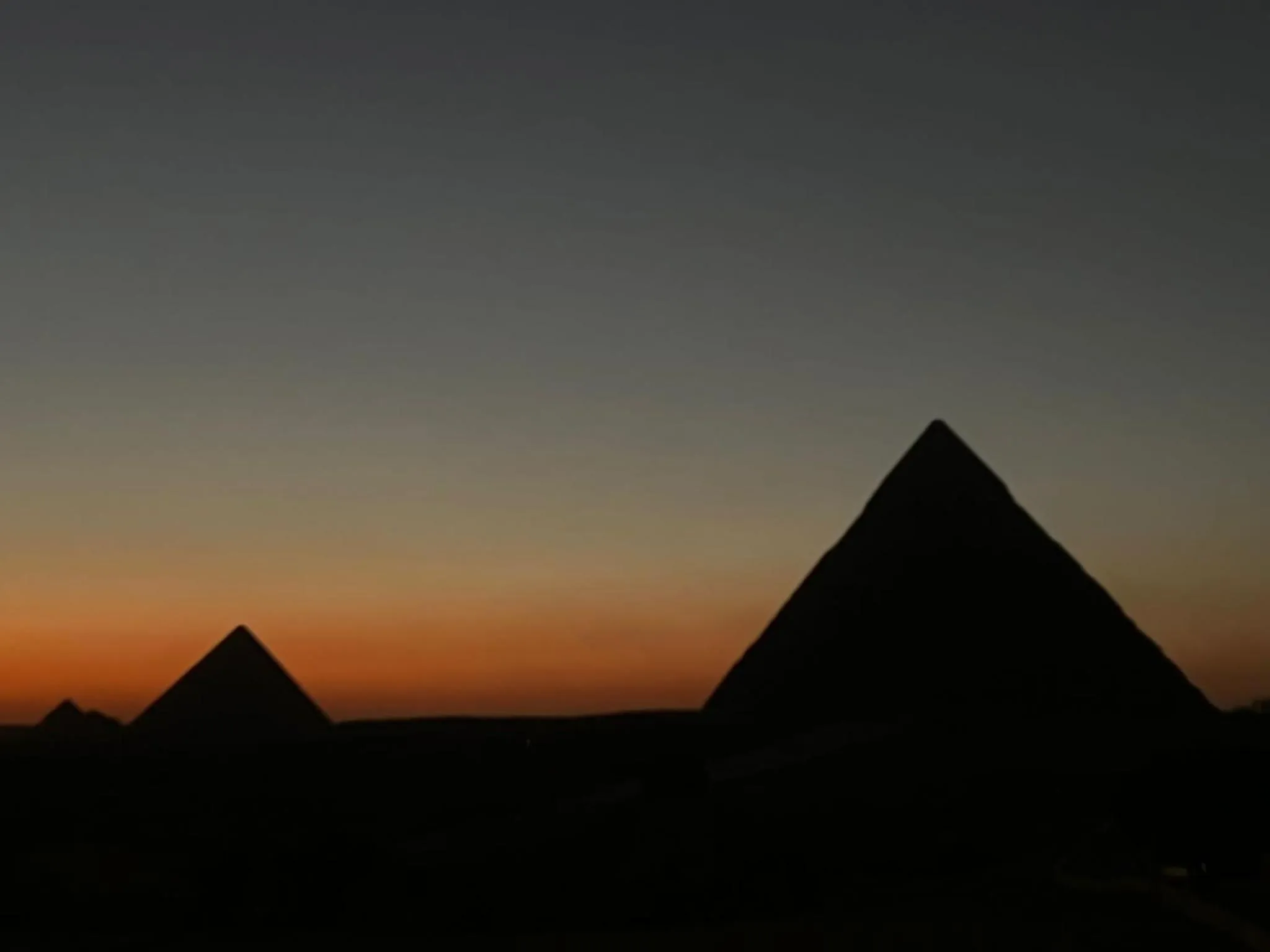 Sunset in Pyramids Top Inn