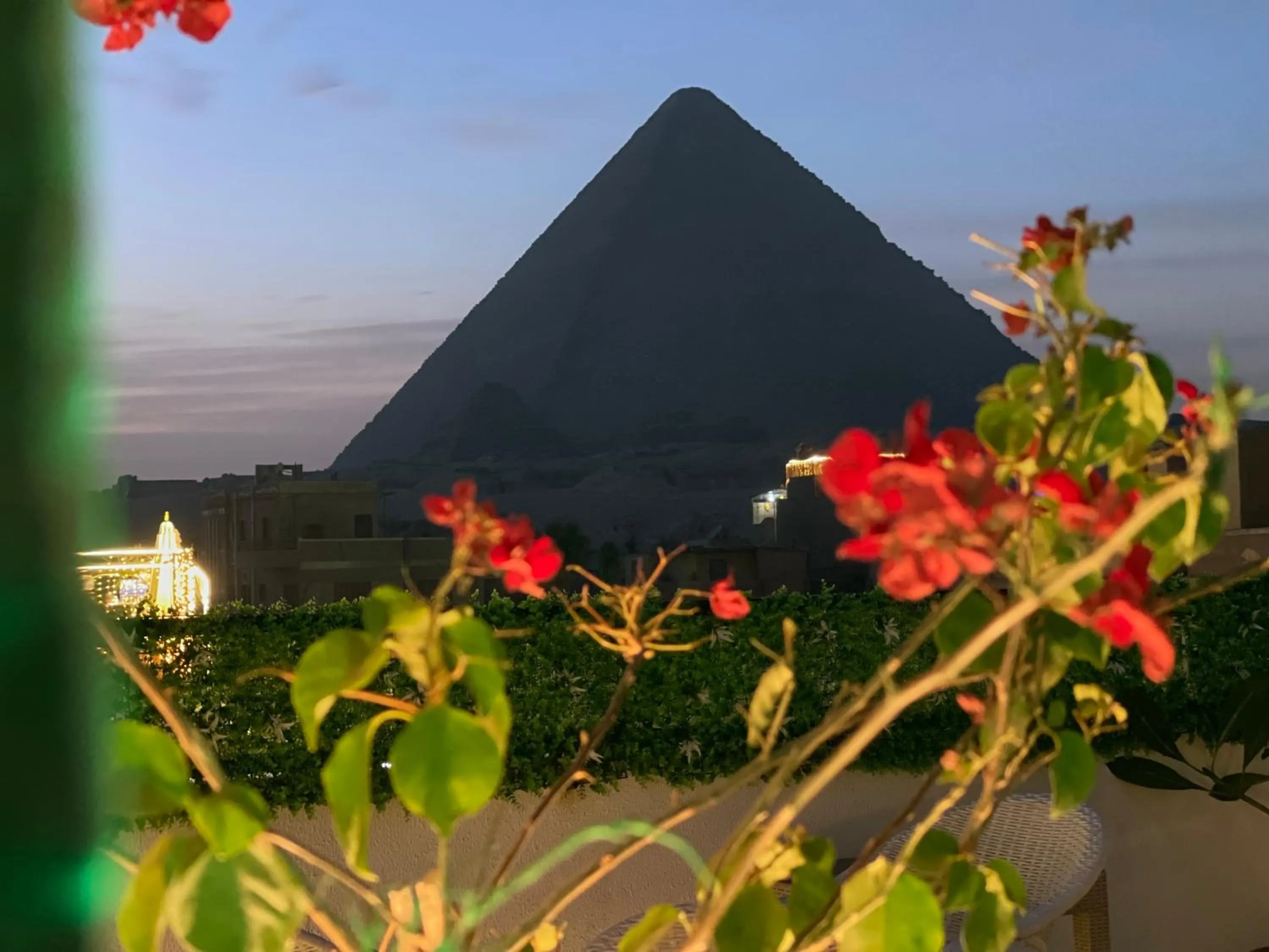 Patio in Pyramids Top Inn