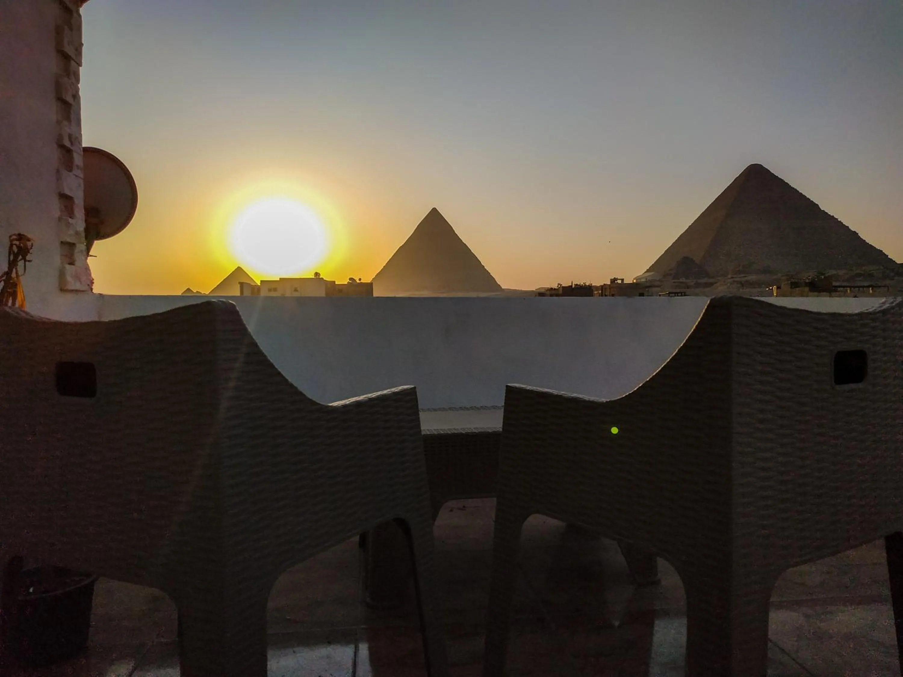 Sunset in Pyramids Top Inn