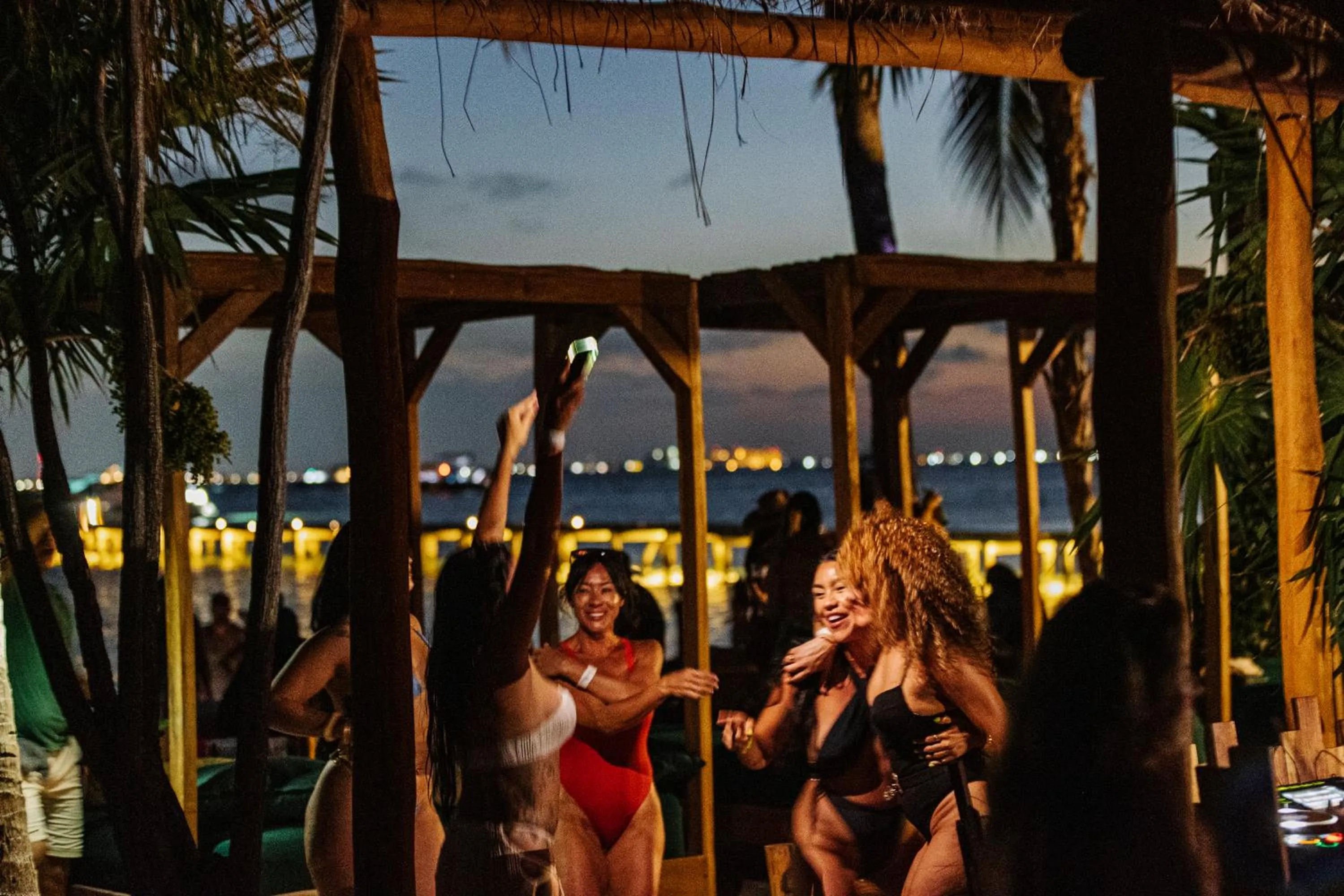 People in Mayan Monkey Isla Mujeres - Social Hotel
