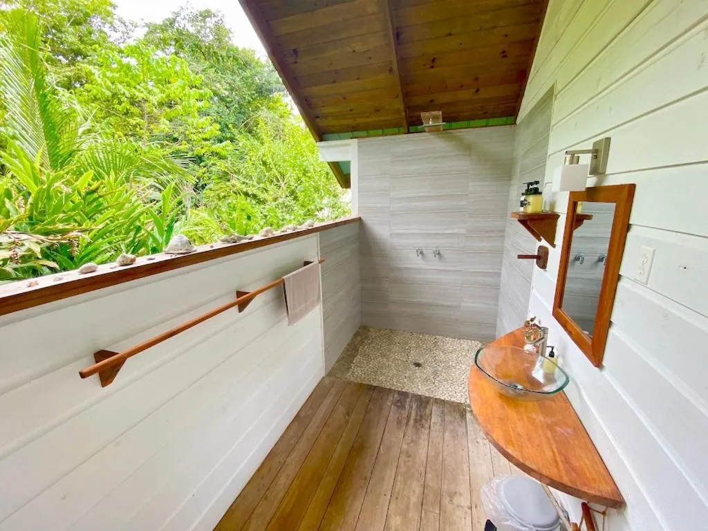 Shower in Bird Island Bungalows