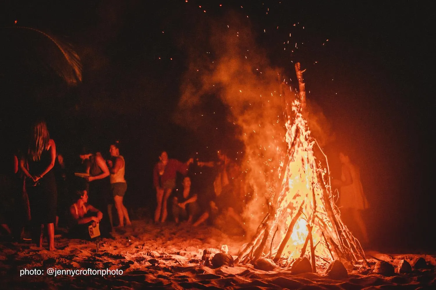 People in Bird Island Bungalows