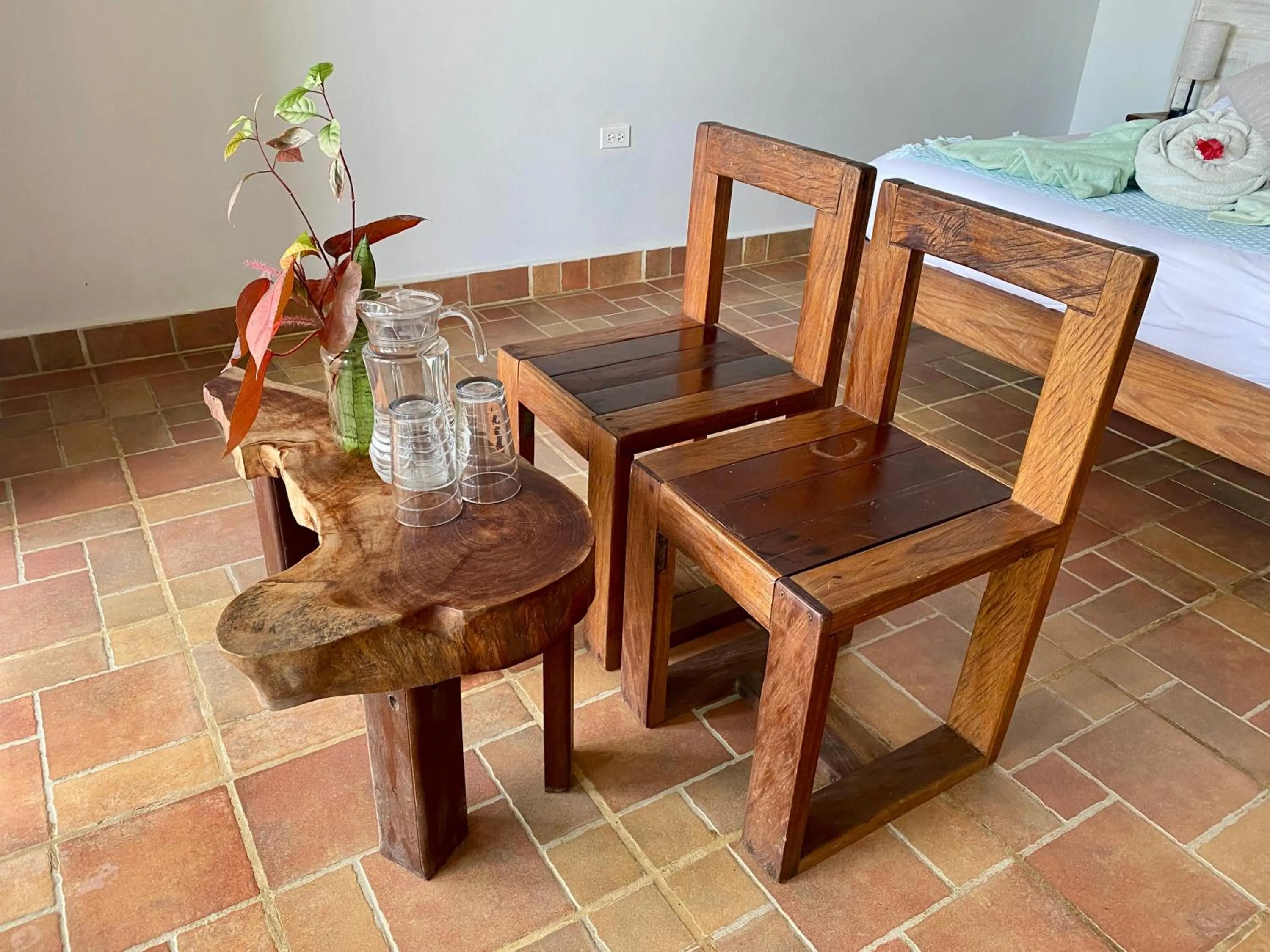 Living room in Bird Island Bungalows