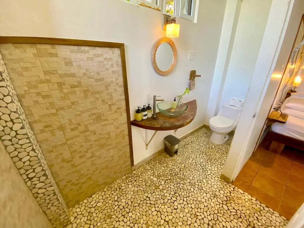 Shower in Bird Island Bungalows