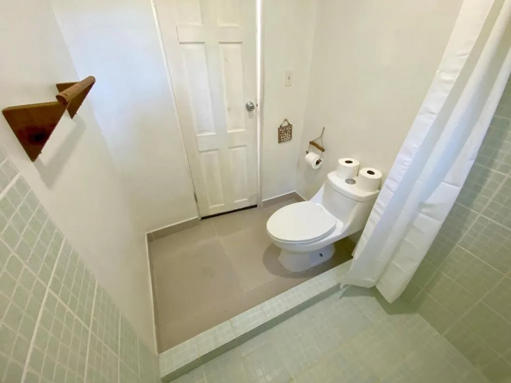 Shower in Bird Island Bungalows