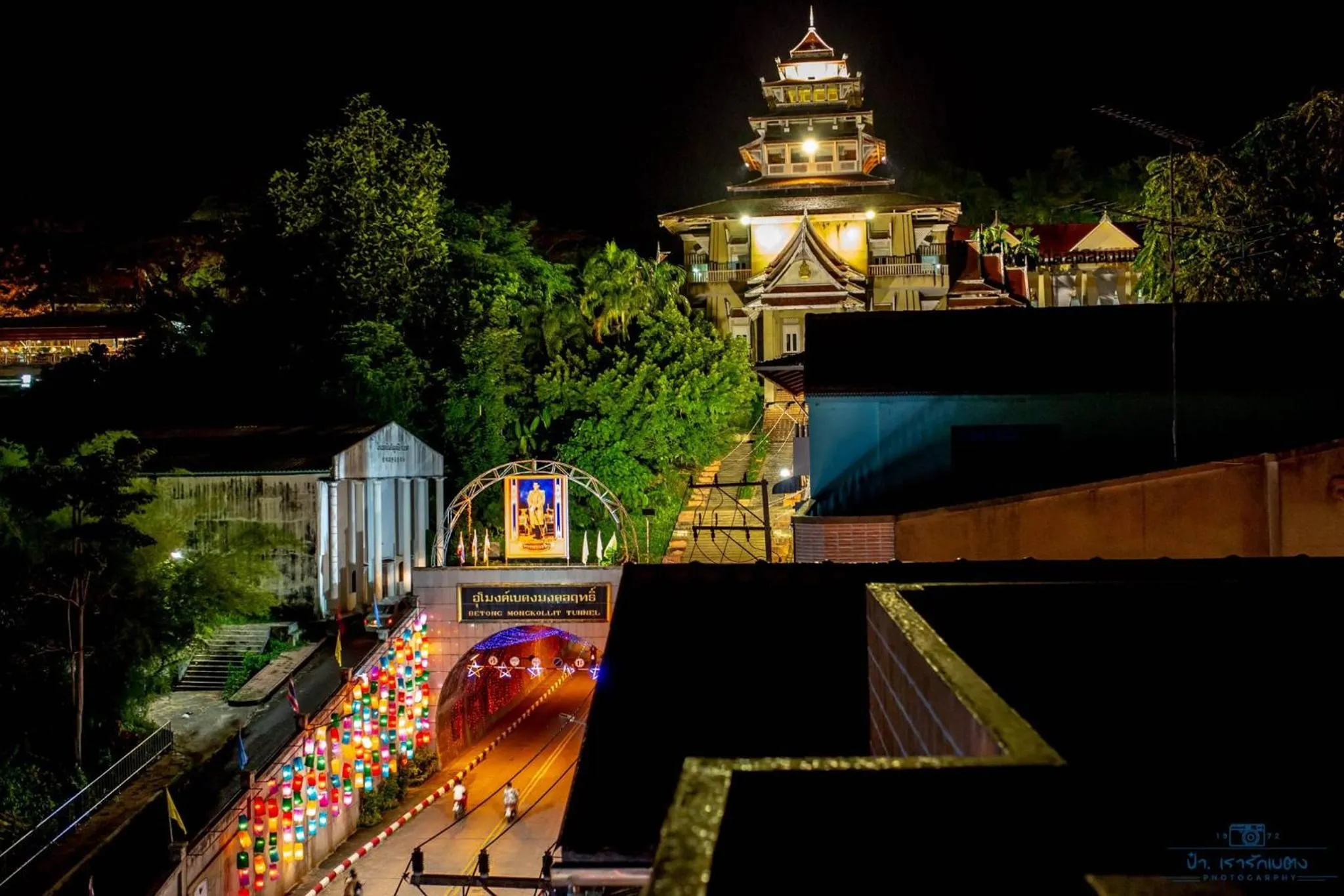 Bird's eye view in Betong Hello Hotel