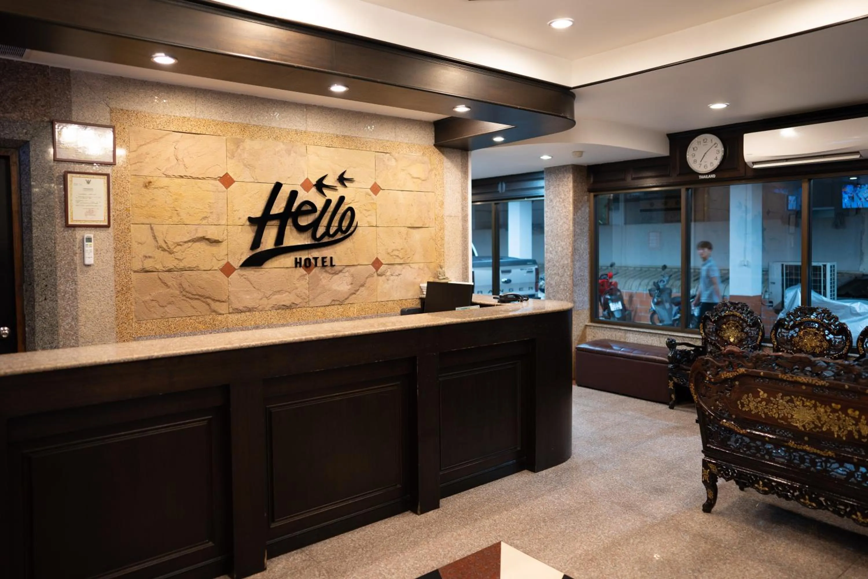 Lobby or reception in Betong Hello Hotel