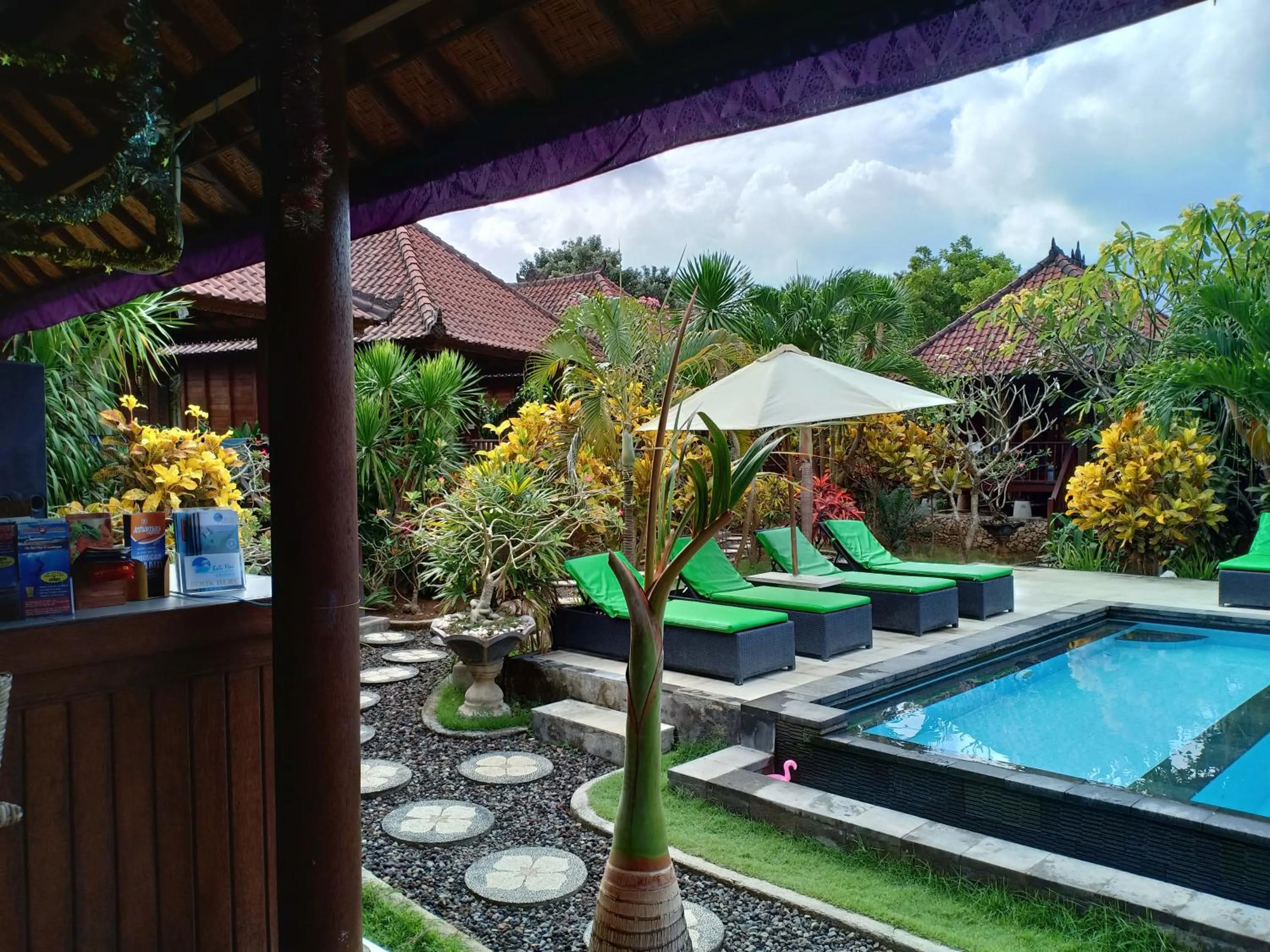 Swimming pool in Cassava Bungalow