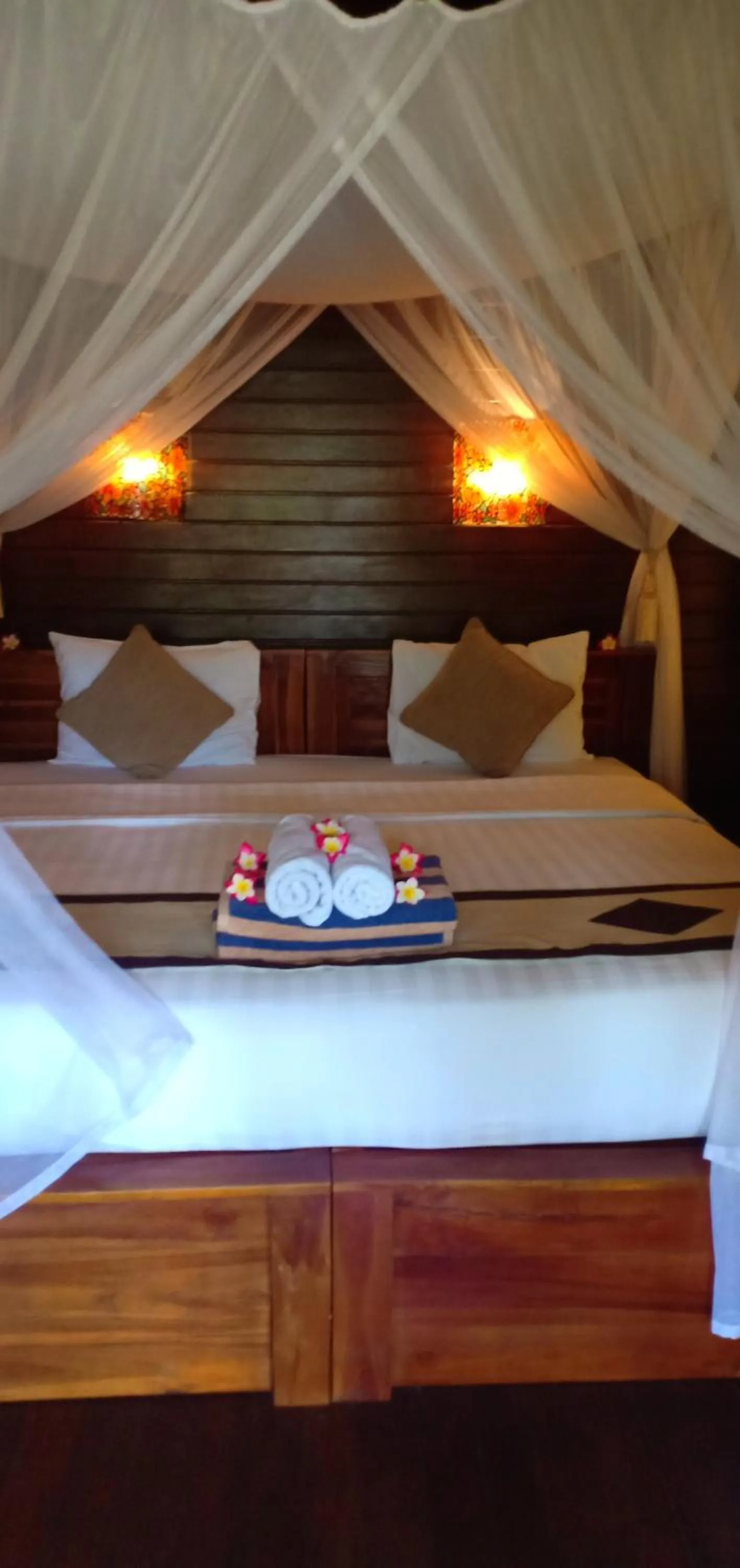 Bed in Cassava Bungalow