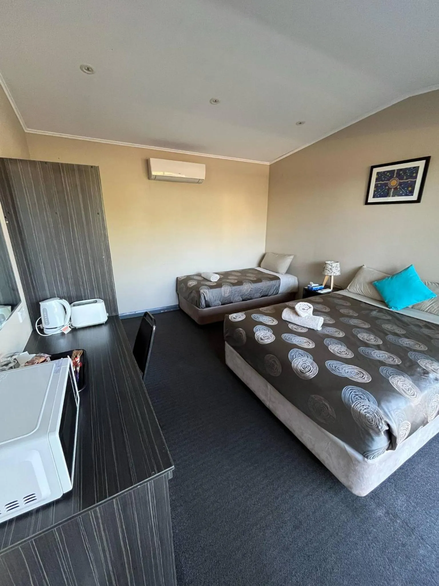 Bed in Copper City Motel