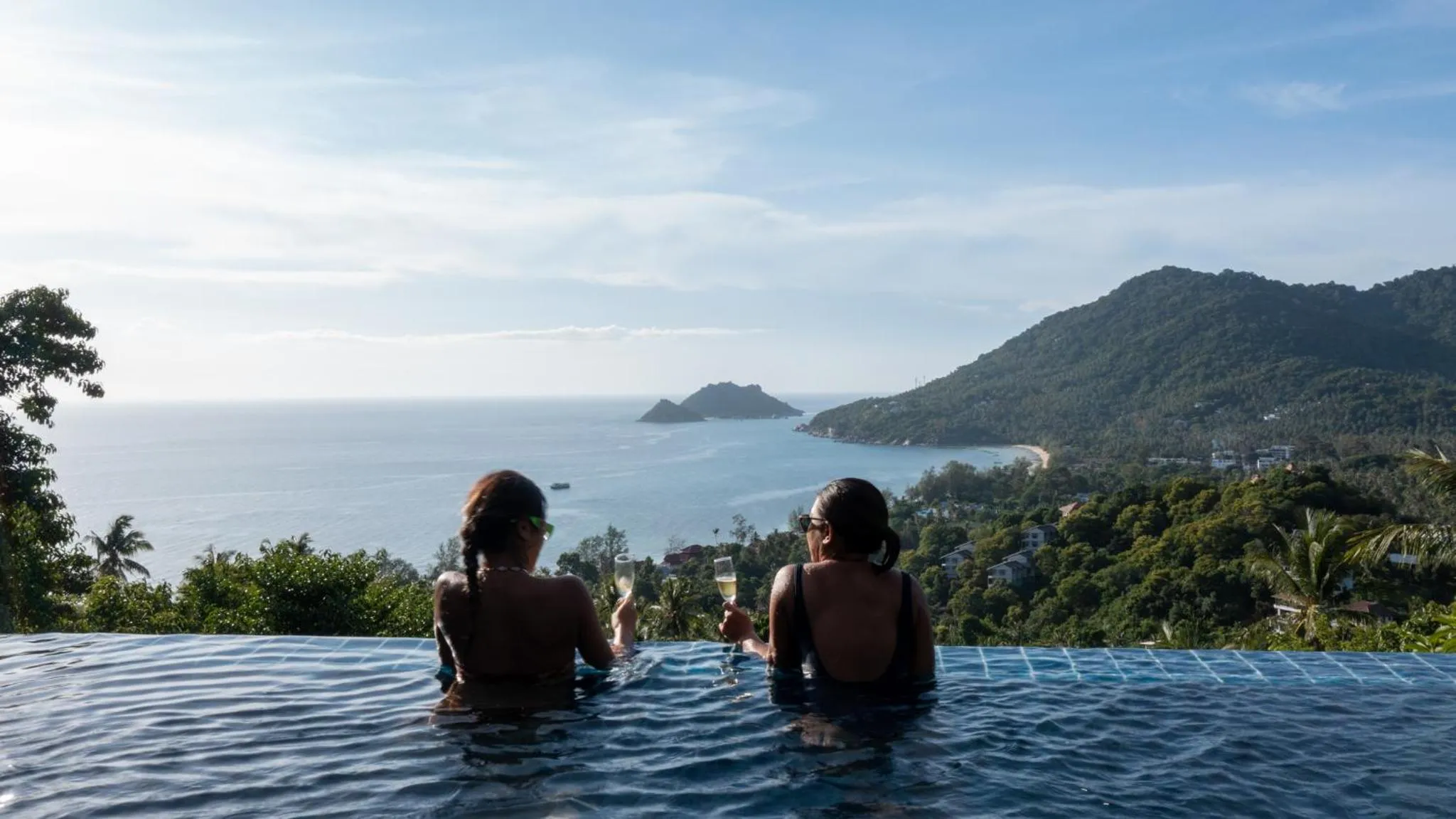 People in Koh Tao Heights Pool Villas