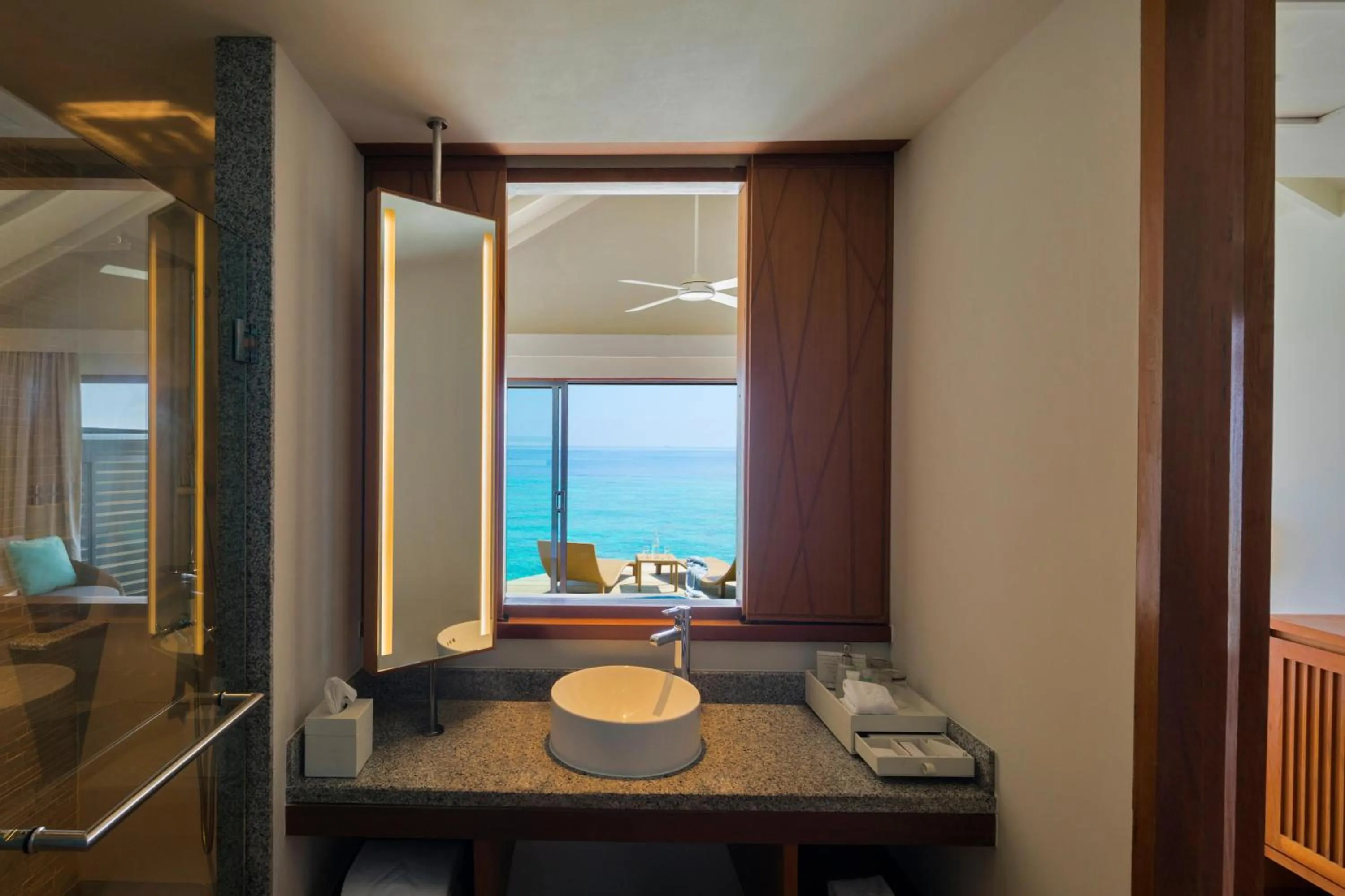 Bathroom in Centara Ras Fushi Resort & Spa Maldives - 50 percent discount on transfers for min 4 nights stay and more, valid for reservations between 11th Feb till 22 Dec 2025