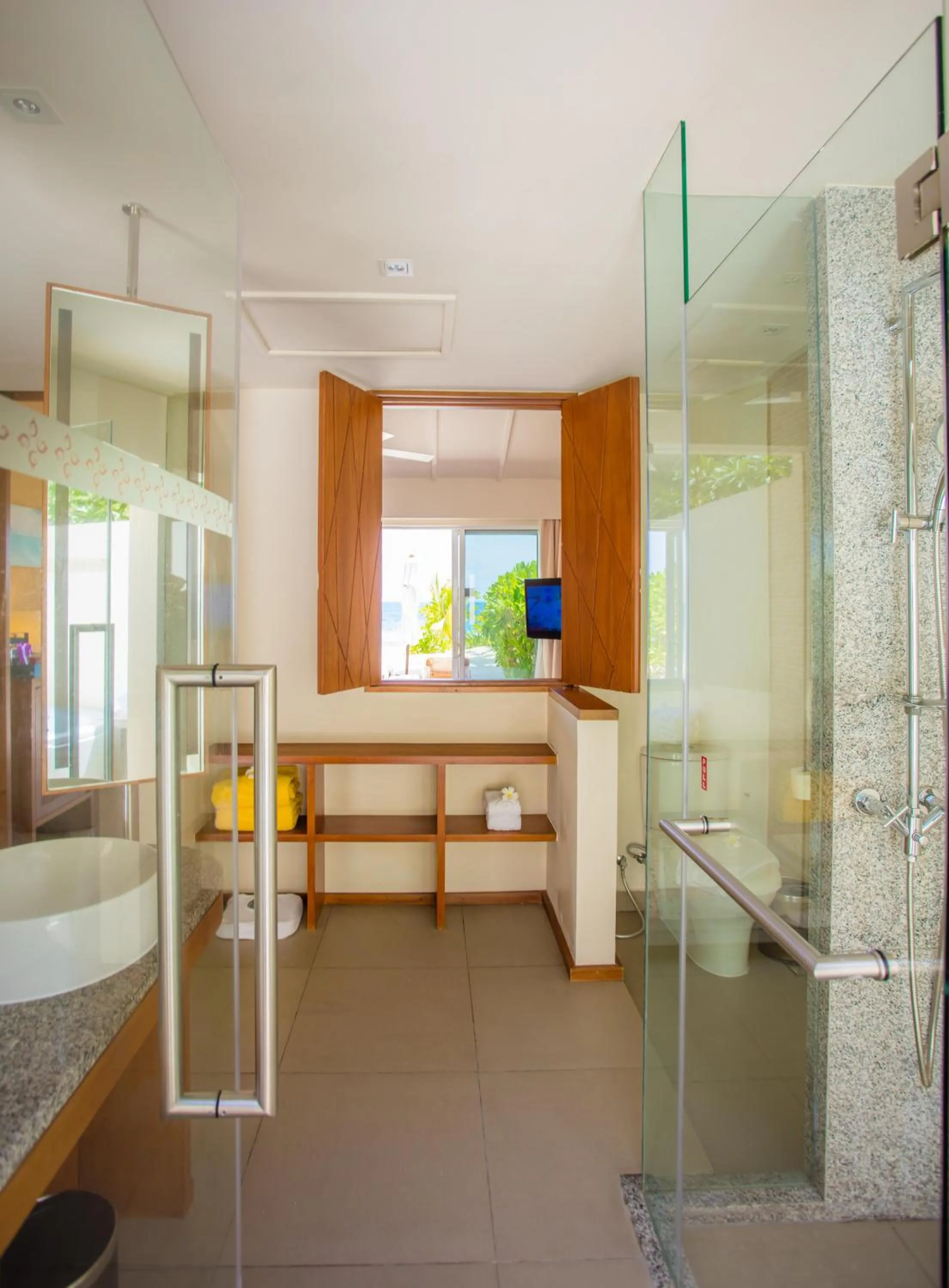 Bathroom in Centara Ras Fushi Resort & Spa Maldives - 50 percent discount on transfers for min 4 nights stay and more, valid for reservations between 11th Feb till 22 Dec 2025