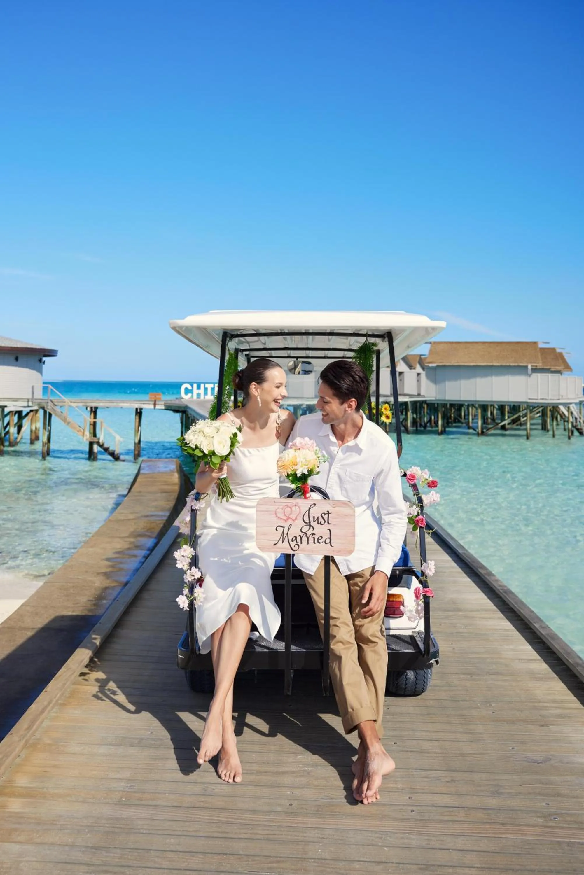 People in Centara Ras Fushi Resort & Spa Maldives - 50 percent discount on transfers for min 4 nights stay and more, valid for reservations between 11th Feb till 22 Dec 2025