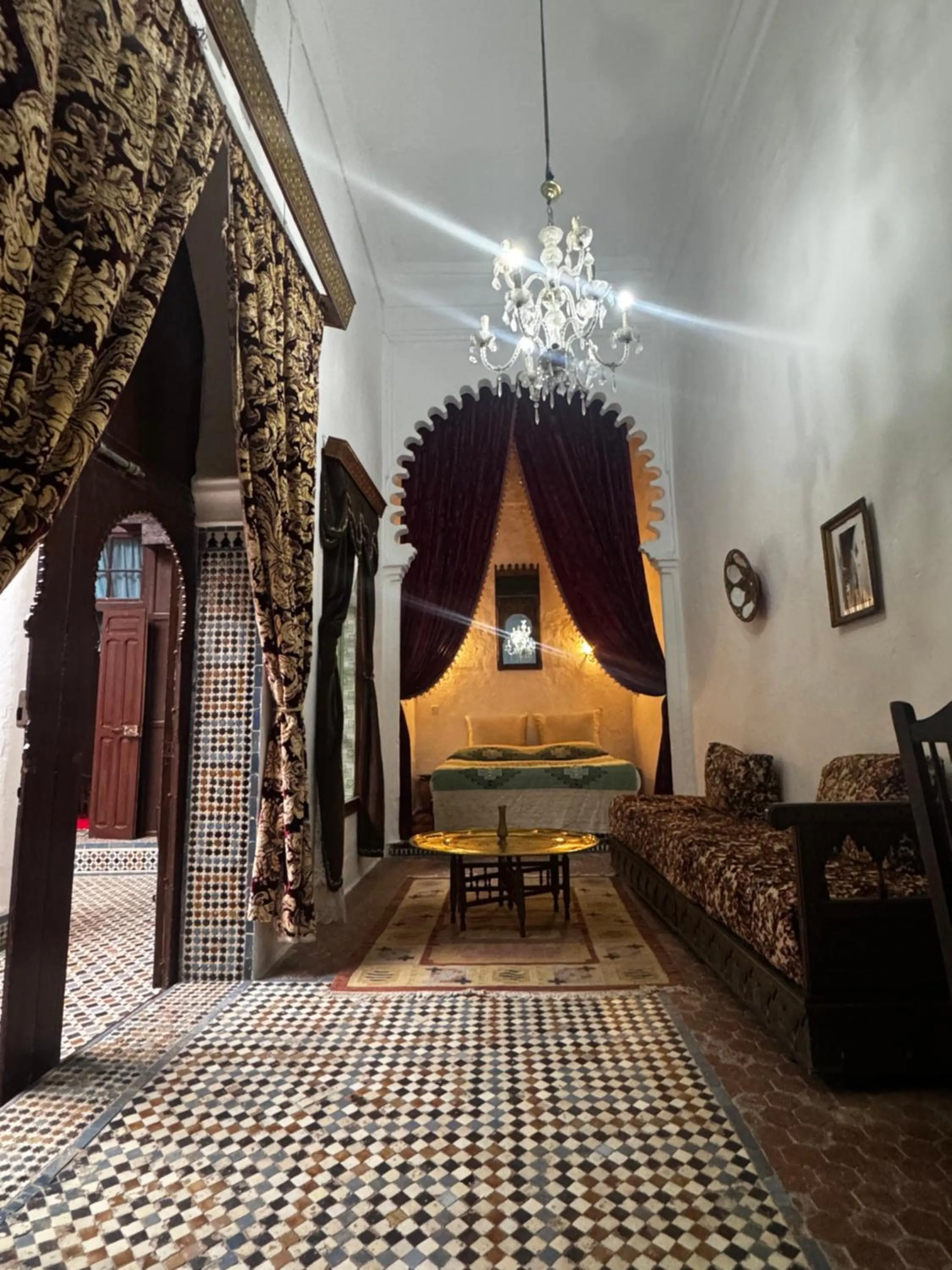 Photo of the whole room, Bed in Hotel Dar Dahlia Tetouan