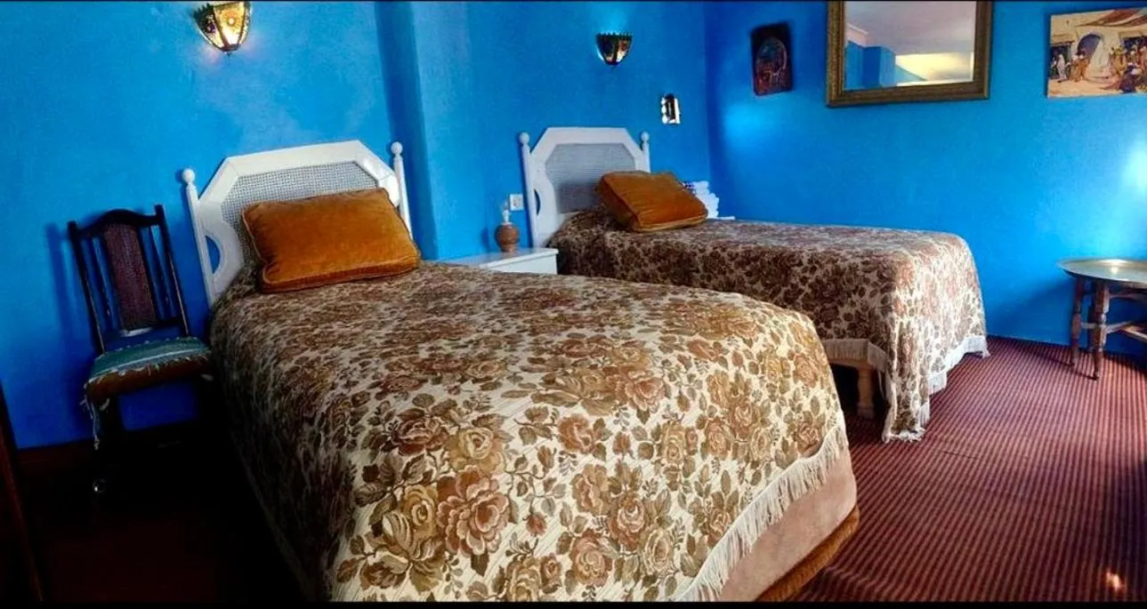 Bed in Hotel Dar Dahlia Tetouan