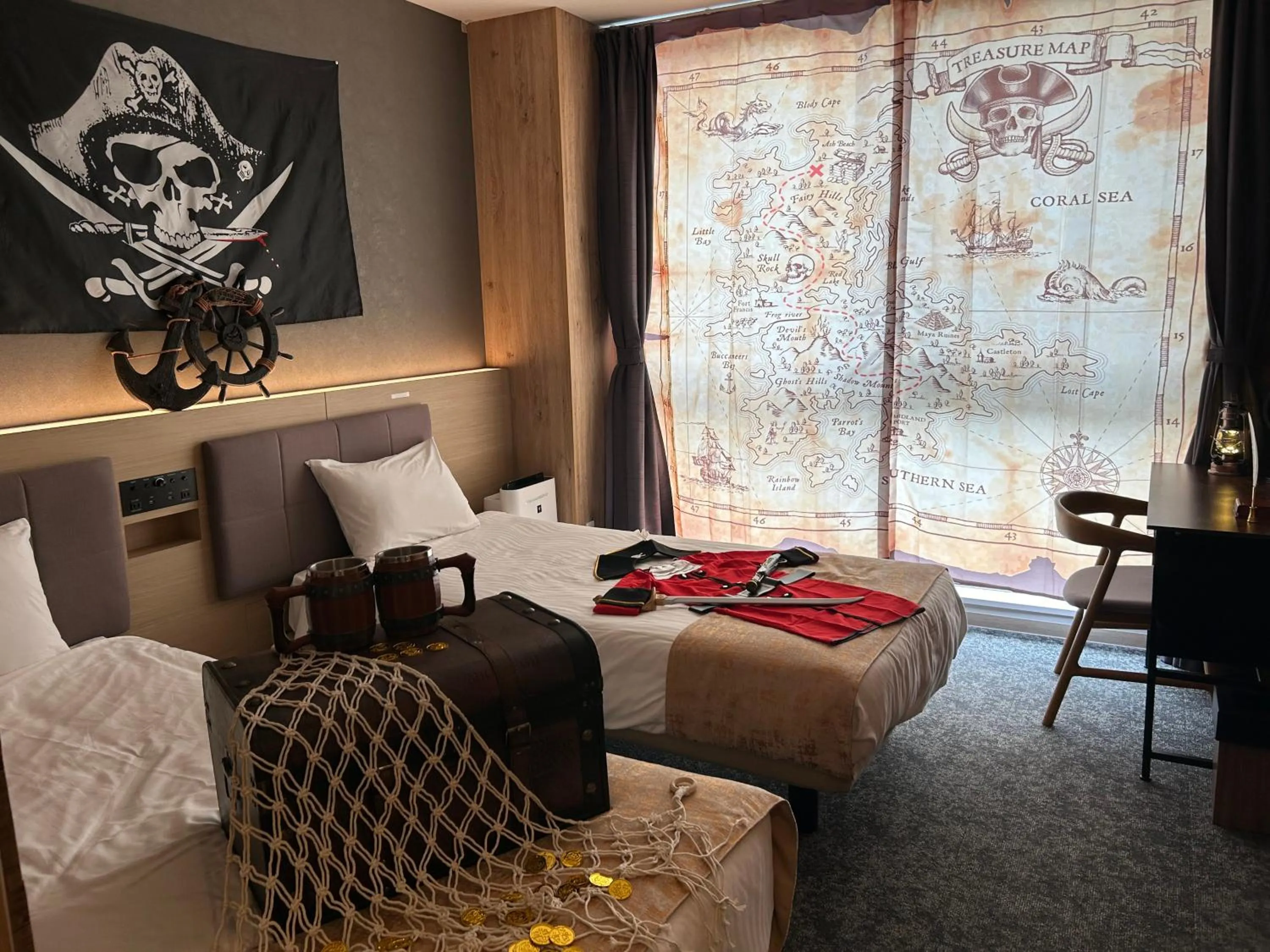 Photo of the whole room, Bed in Henn na Resort & Spa Kansai Airport - former Henn na Hotel Kansai Airport