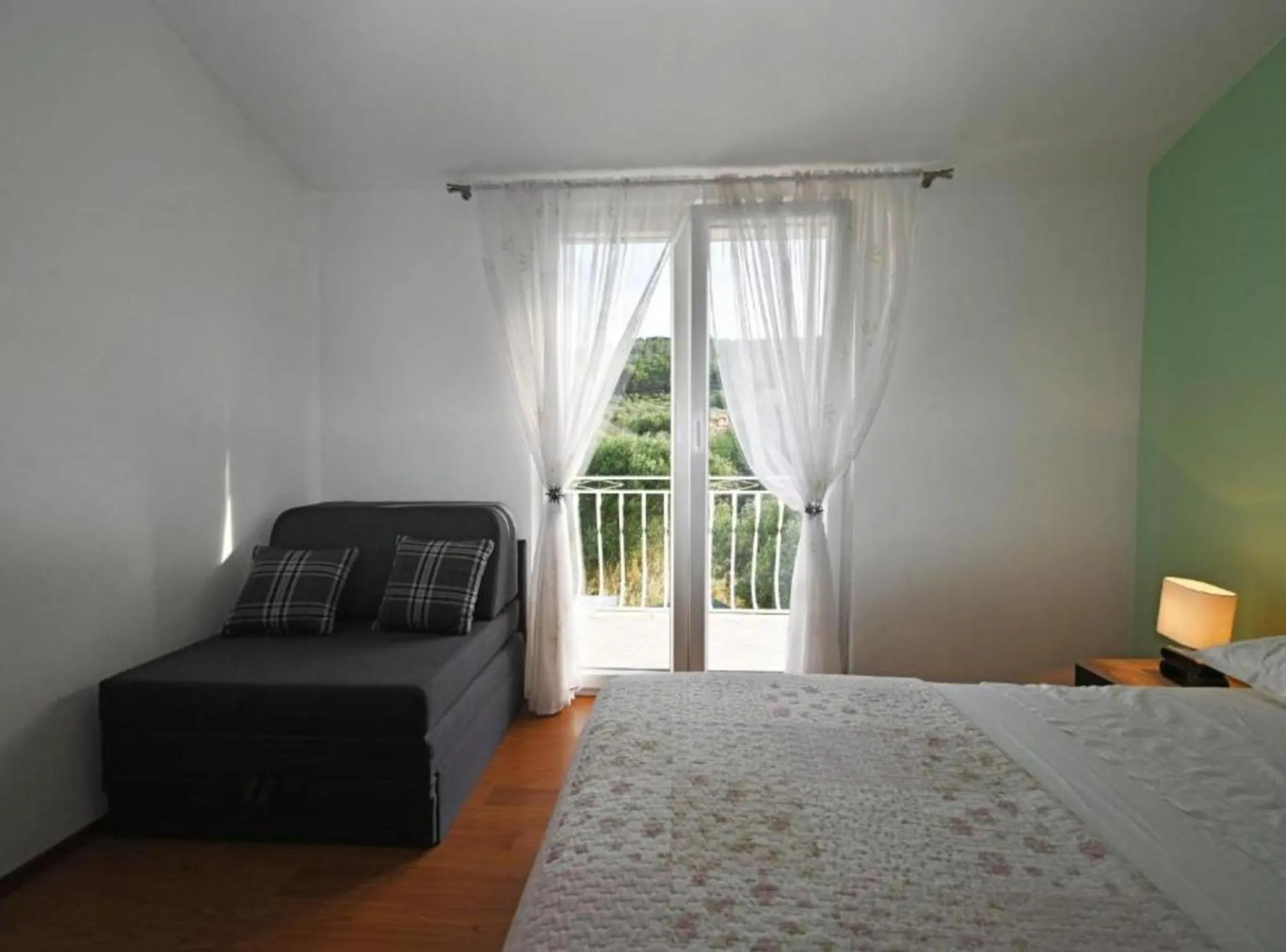 Bedroom, Bed in Apartments Mihovilovic - 50 m from beach