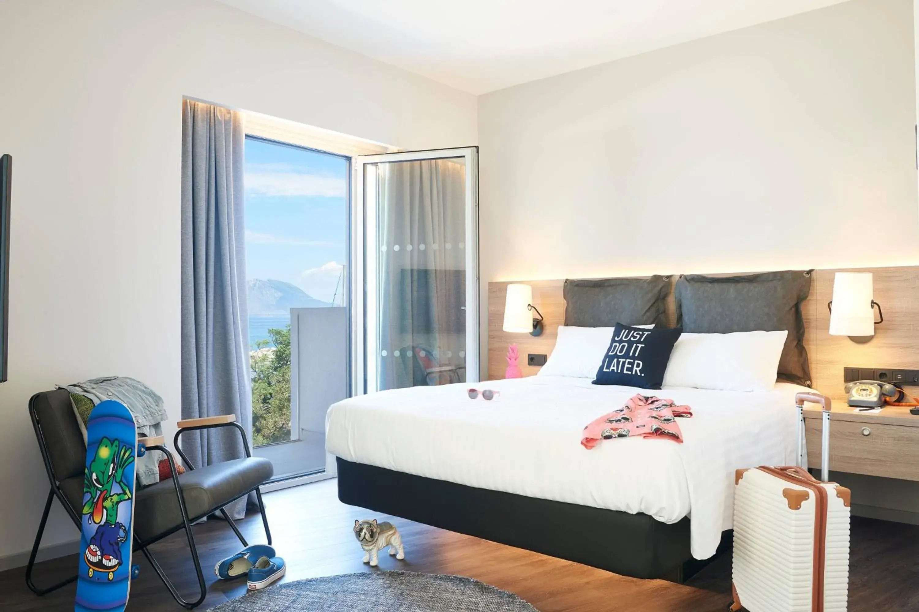 Moxy Queen Family, Guest room, 1 Queen, Sofa bed, Sea view in Moxy Patra Marina Moxy Queen Family, Guest room, 1 Queen, Sofa bed, Sea view in Moxy Patra Marina