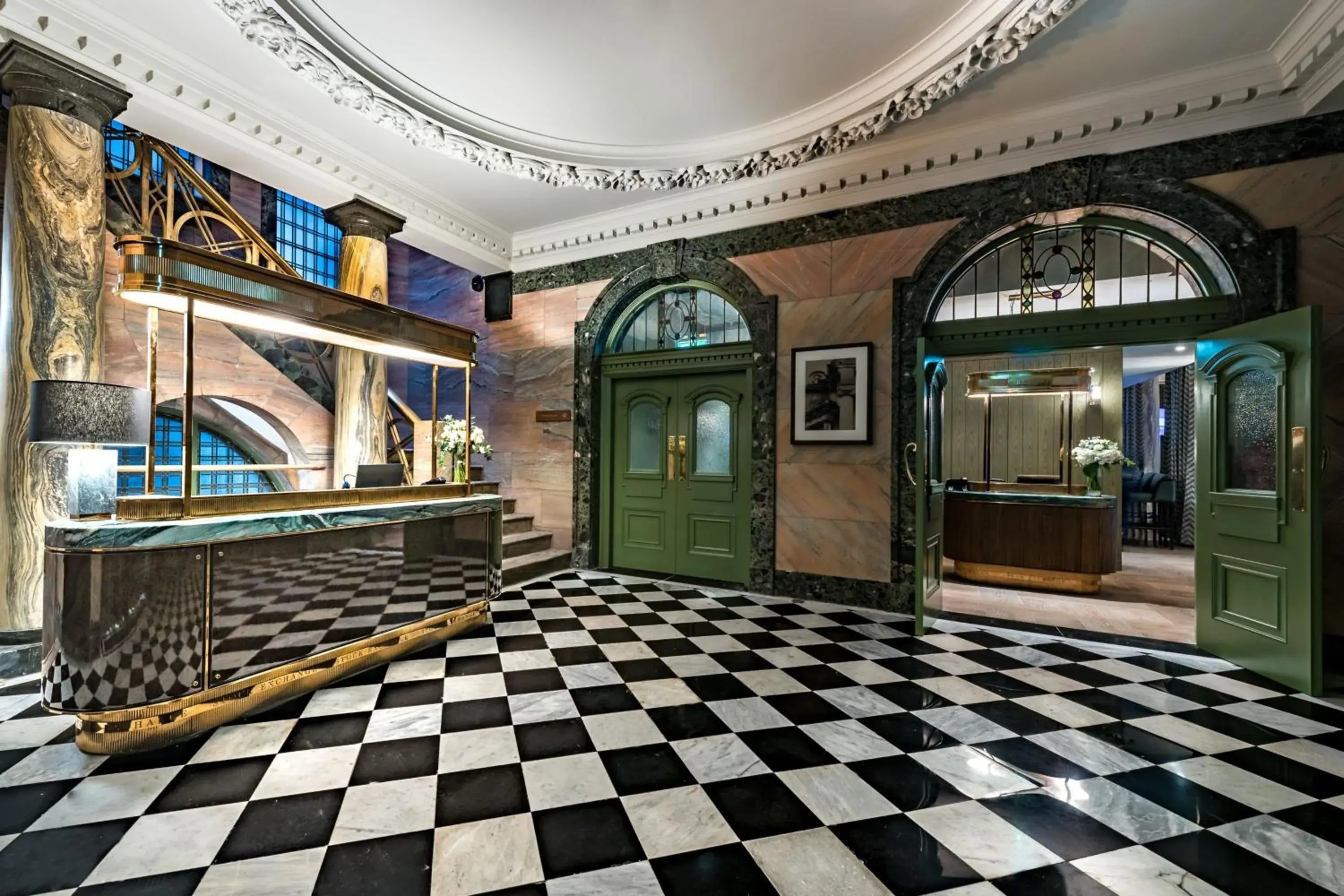 Lobby or reception in Stock Exchange Hotel, Manchester, Autograph Collection Lobby or reception in Stock Exchange Hotel, Manchester, Autograph Collection