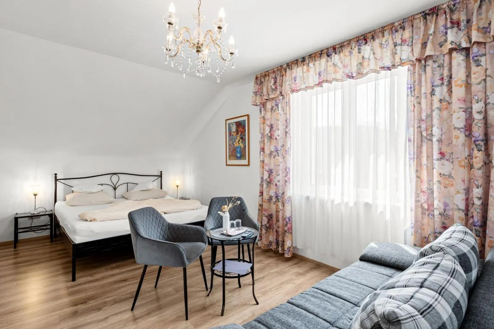Bed in Hotel Nikolasch
