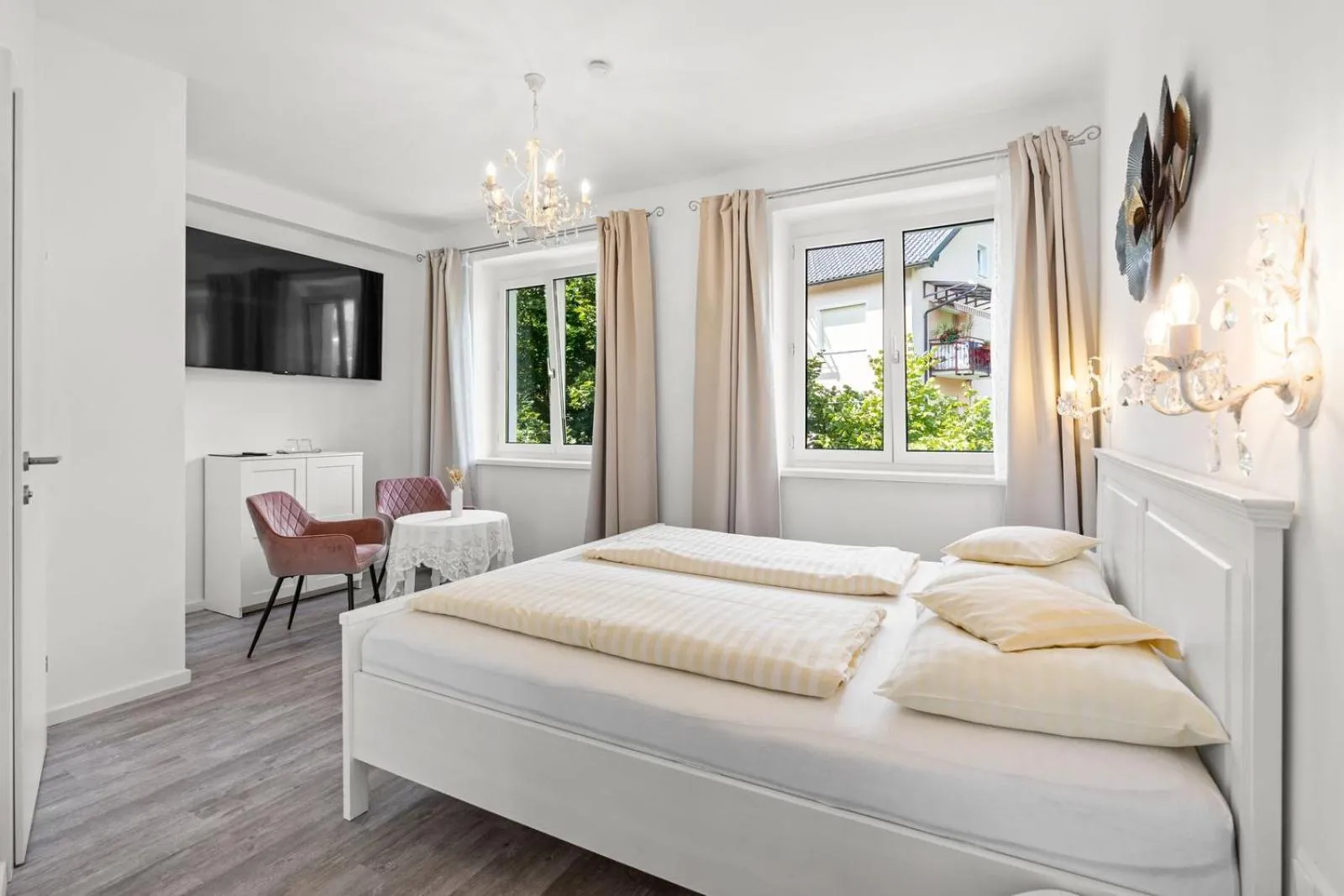 Bed in Hotel Nikolasch